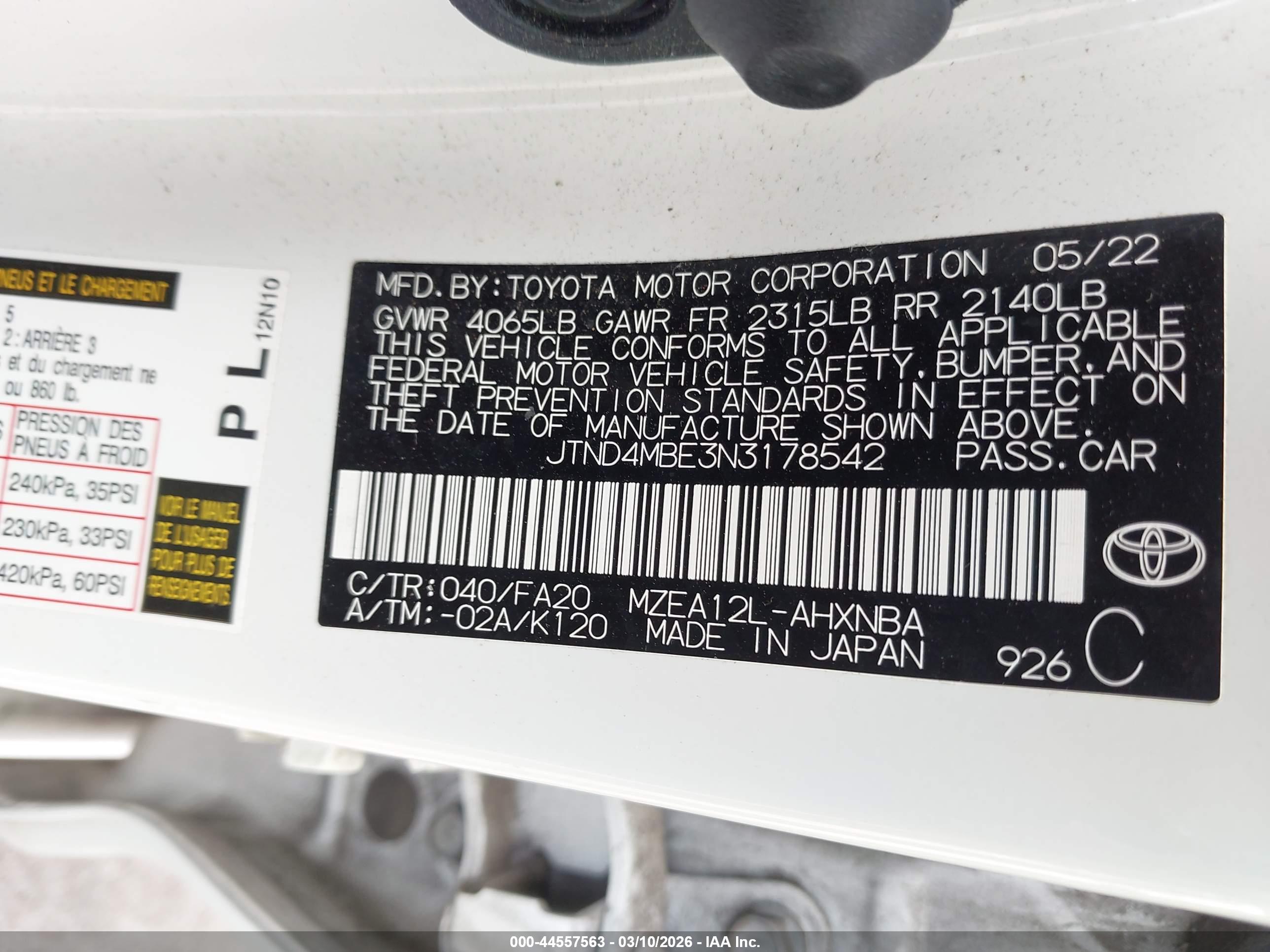 TOYOTA COROLLA image 9