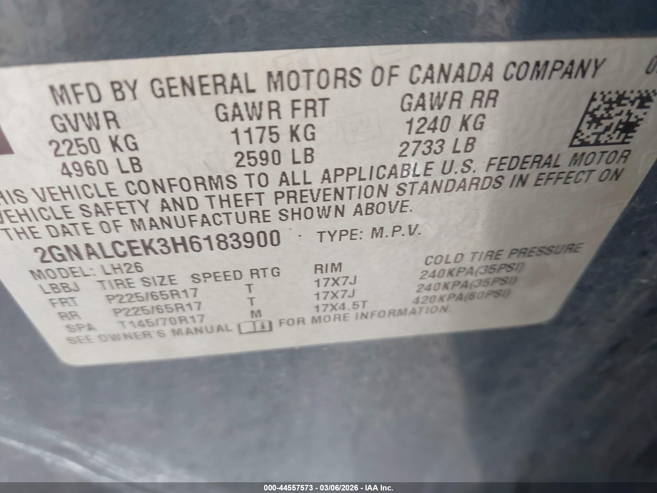 CHEVROLET EQUINOX image 9