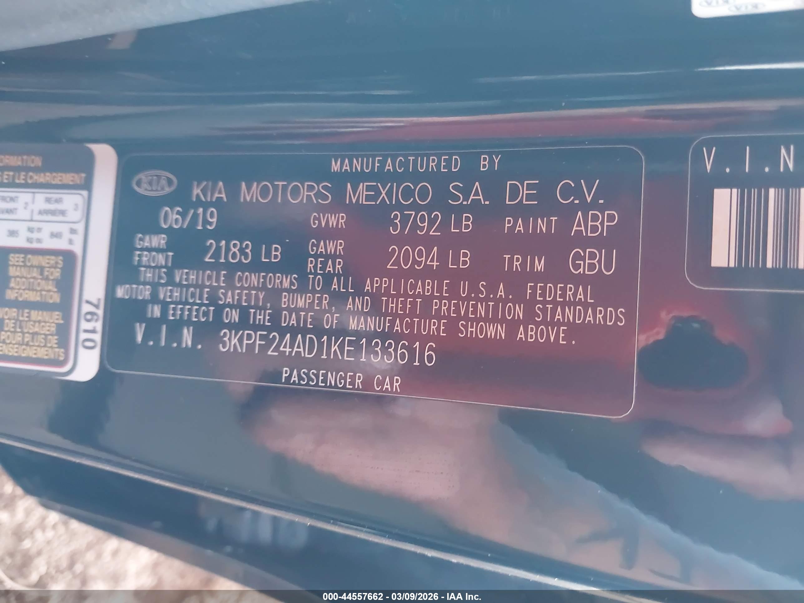 KIA FORTE image 9