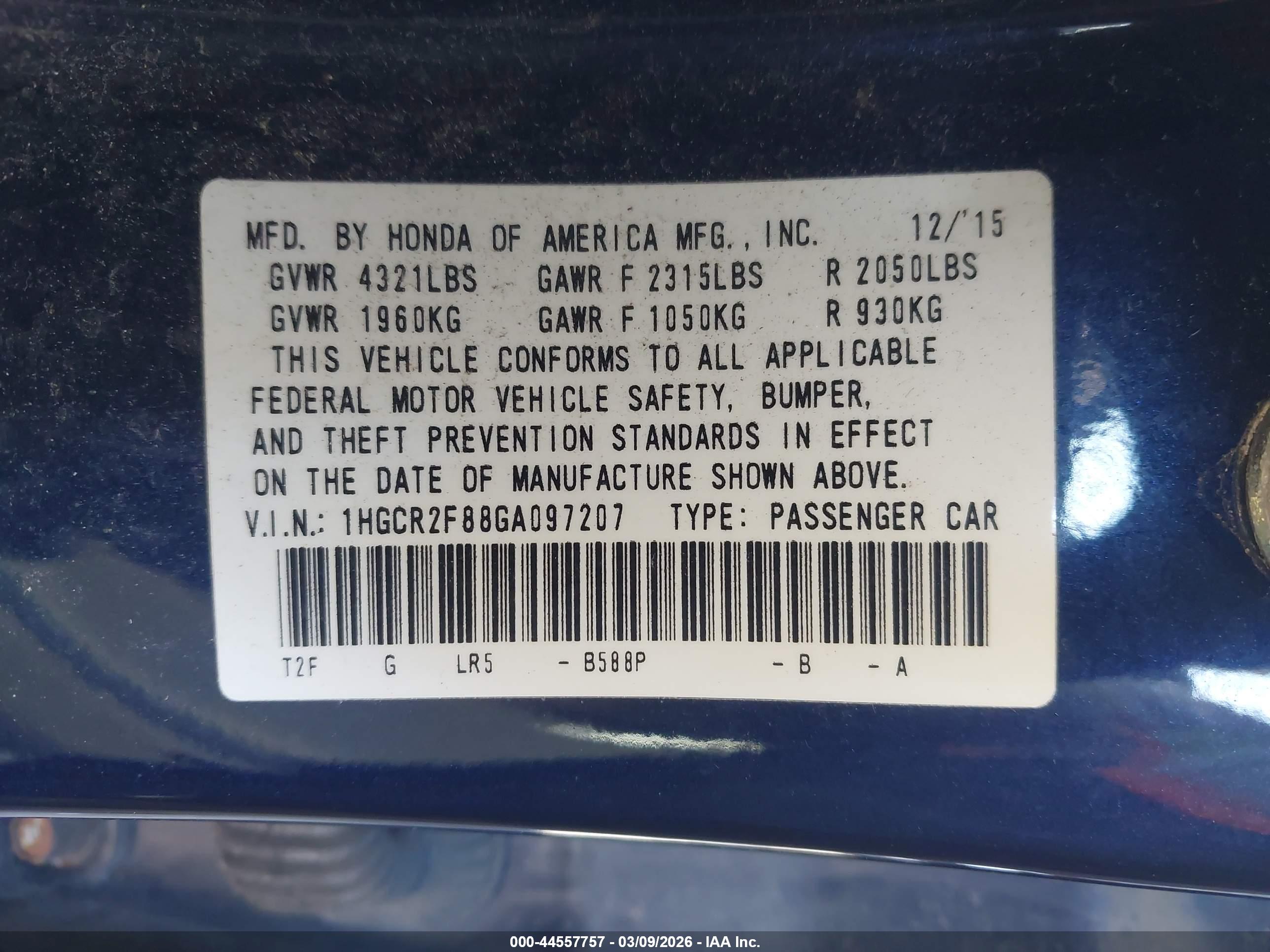 HONDA ACCORD image 9