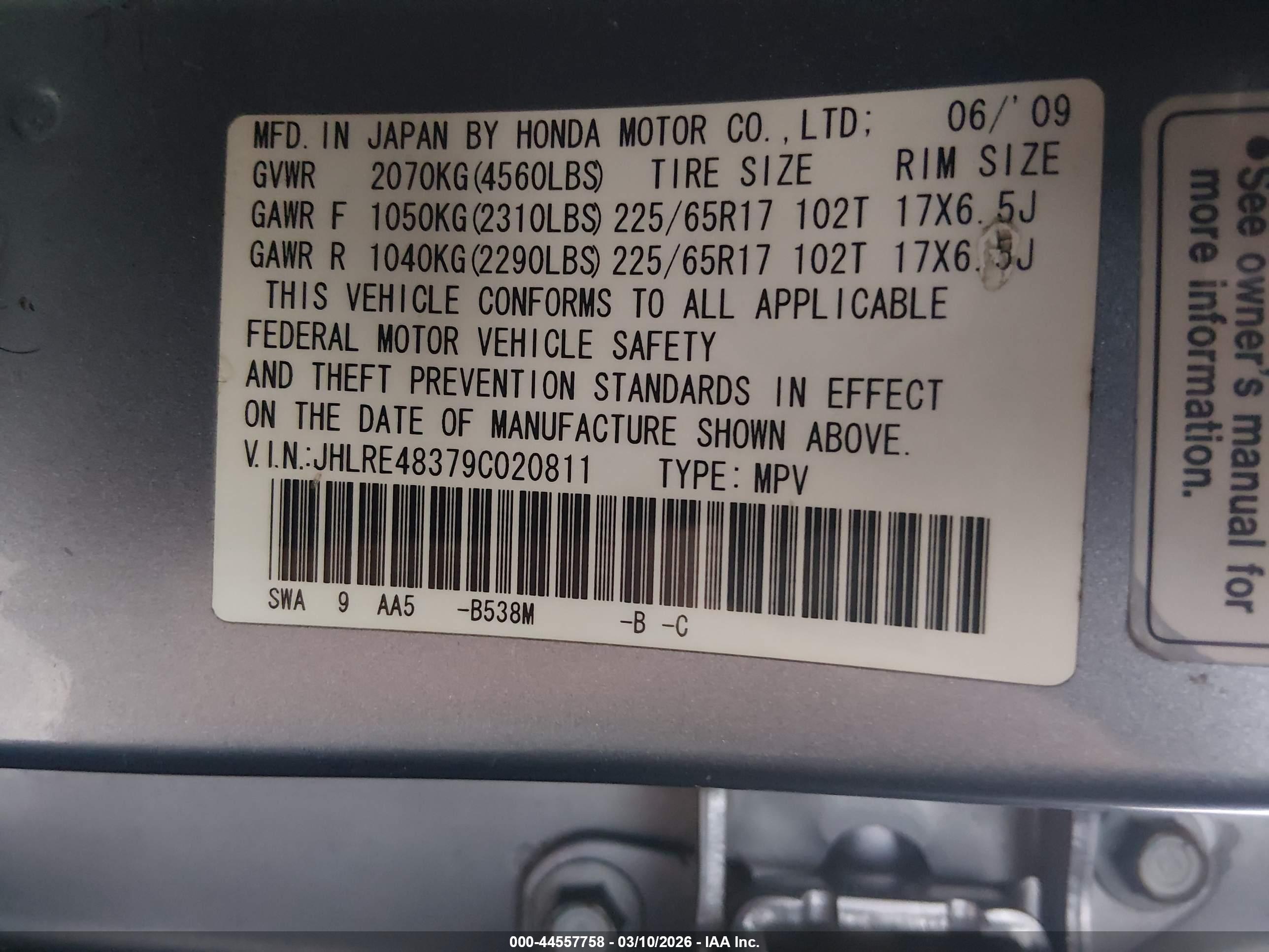 HONDA CR-V image 9