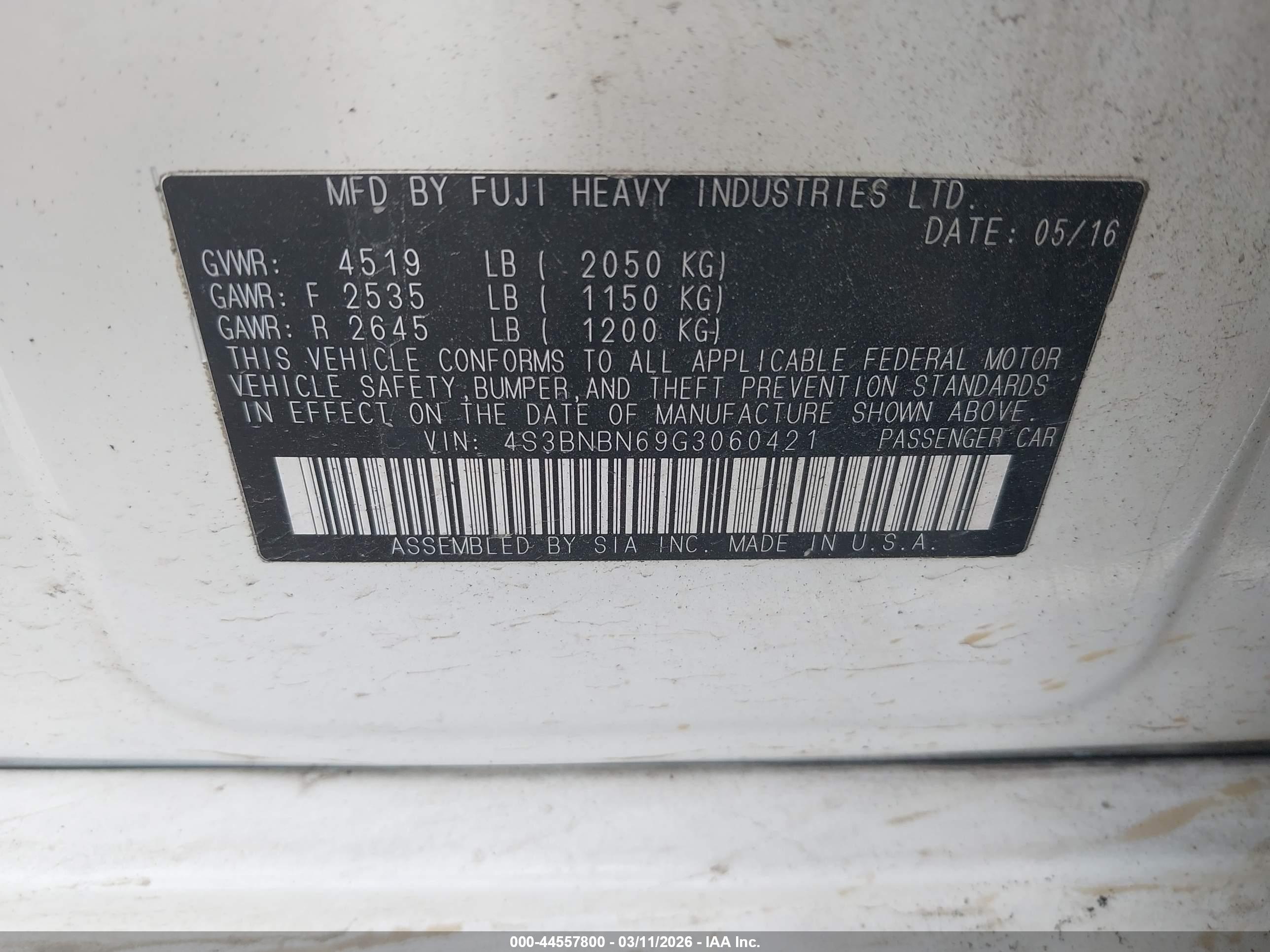 SUBARU LEGACY image 9