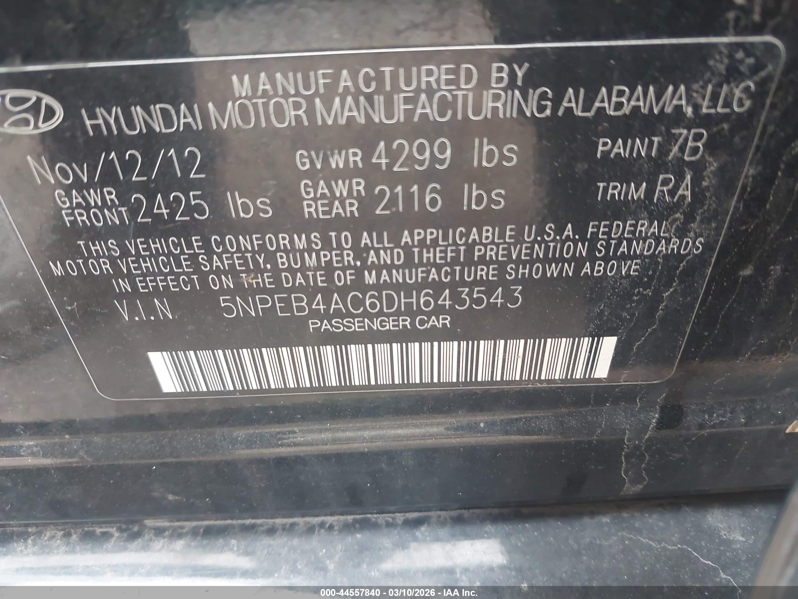 HYUNDAI SONATA image 9