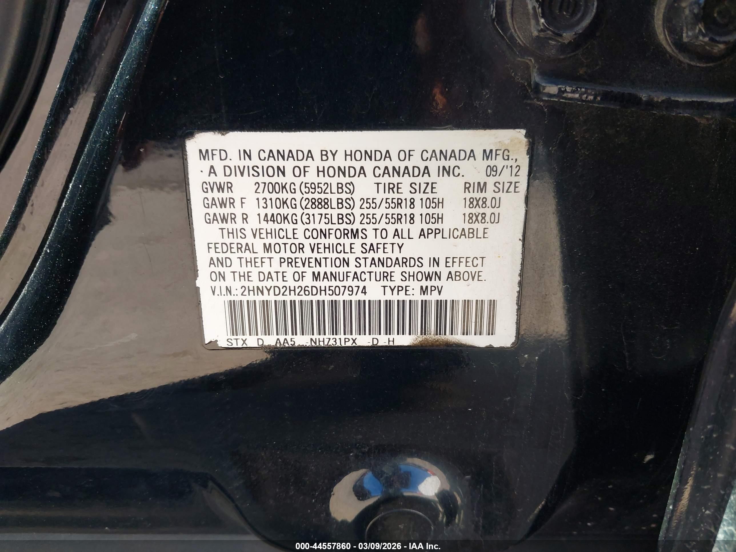 ACURA MDX image 9
