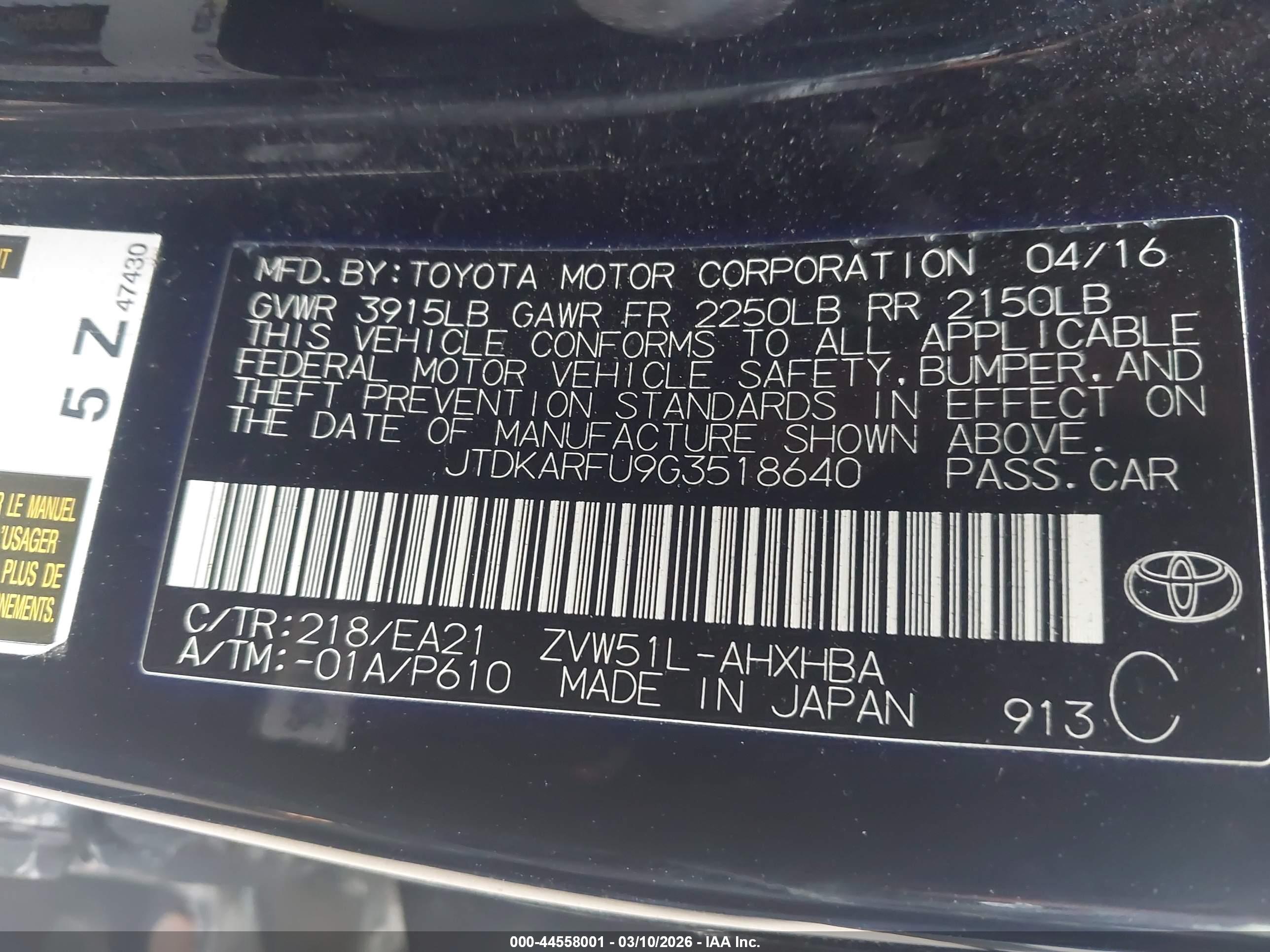 TOYOTA PRIUS image 9