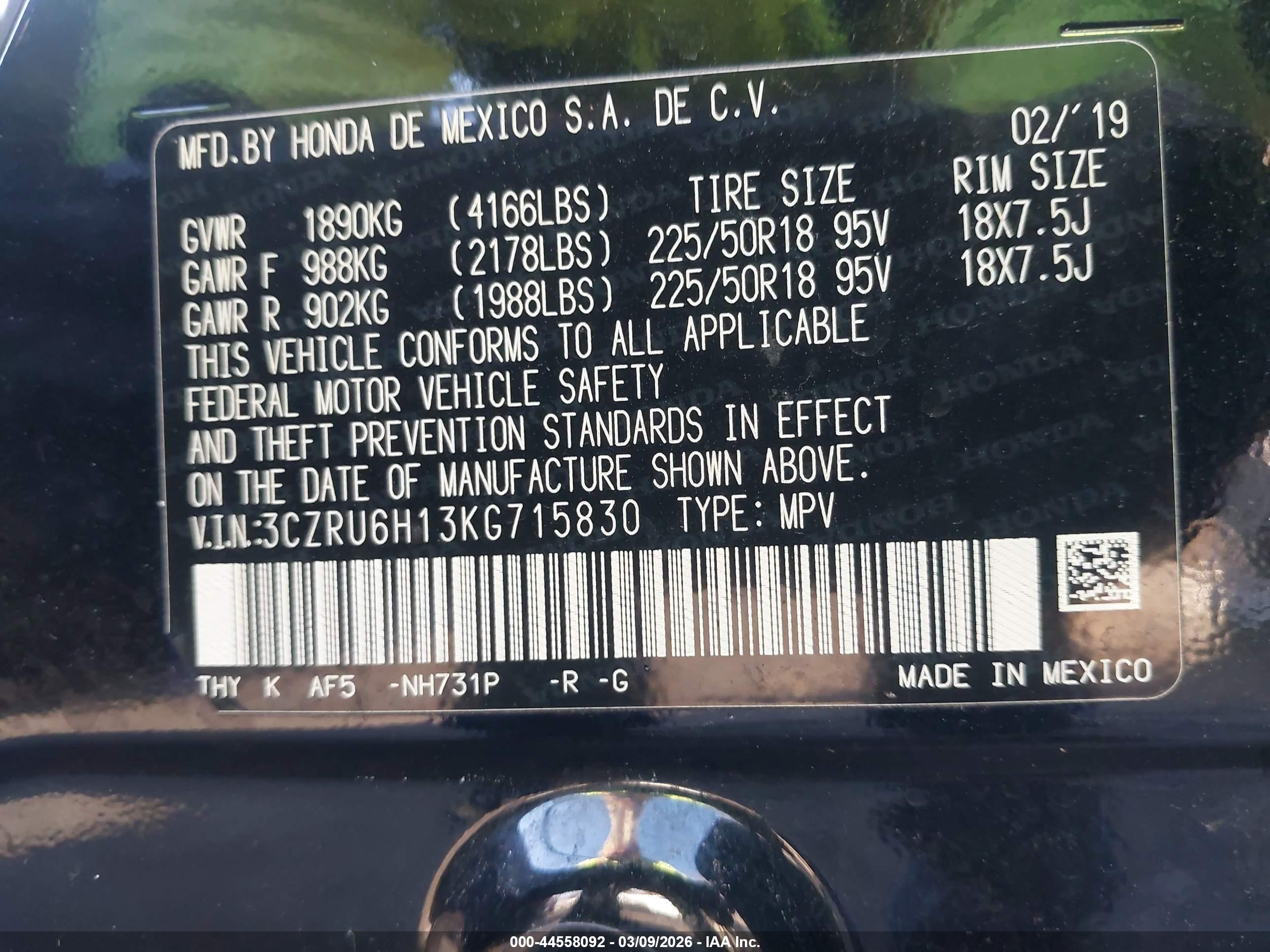 HONDA HR-V image 9