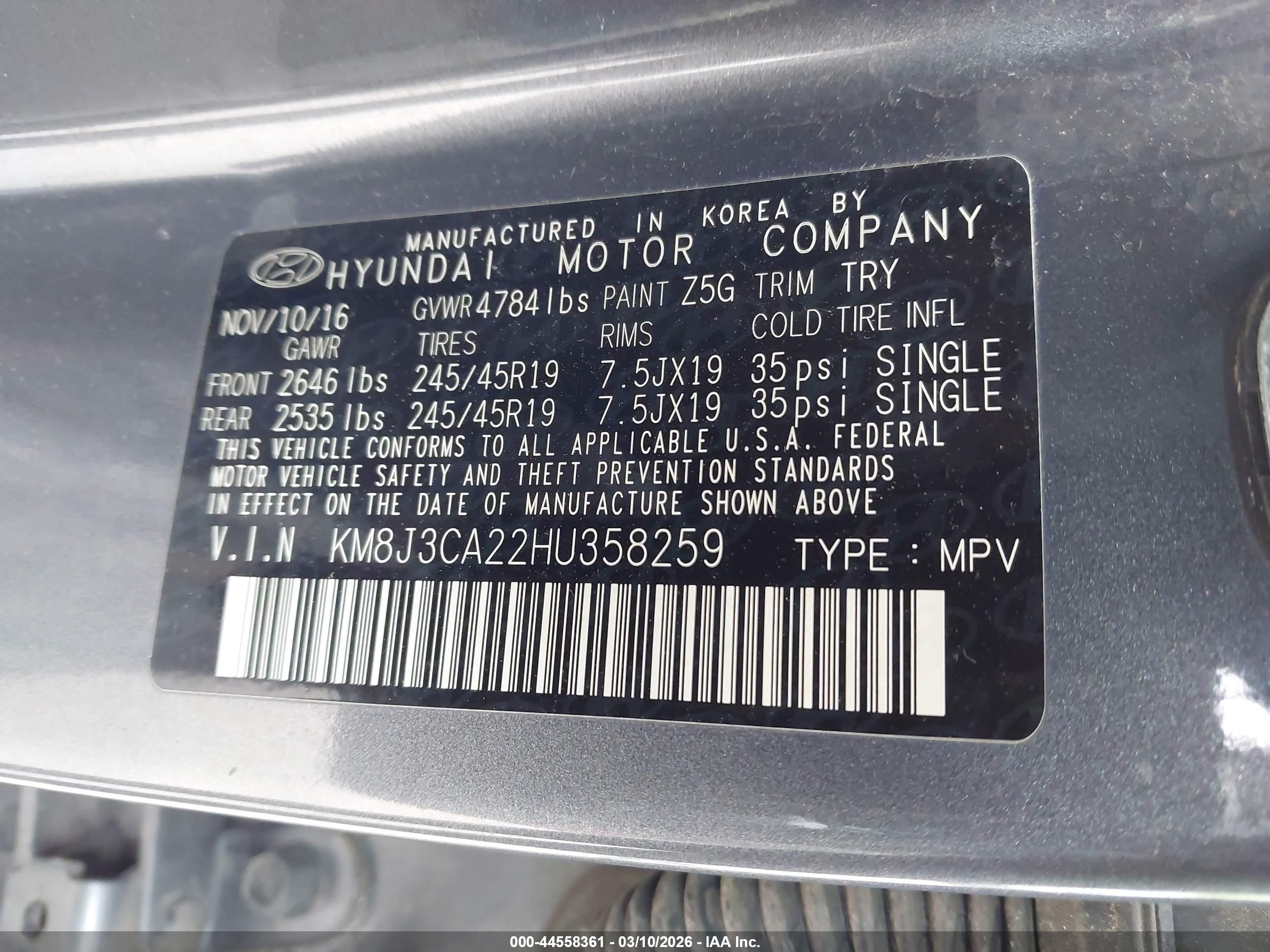 HYUNDAI TUCSON image 9