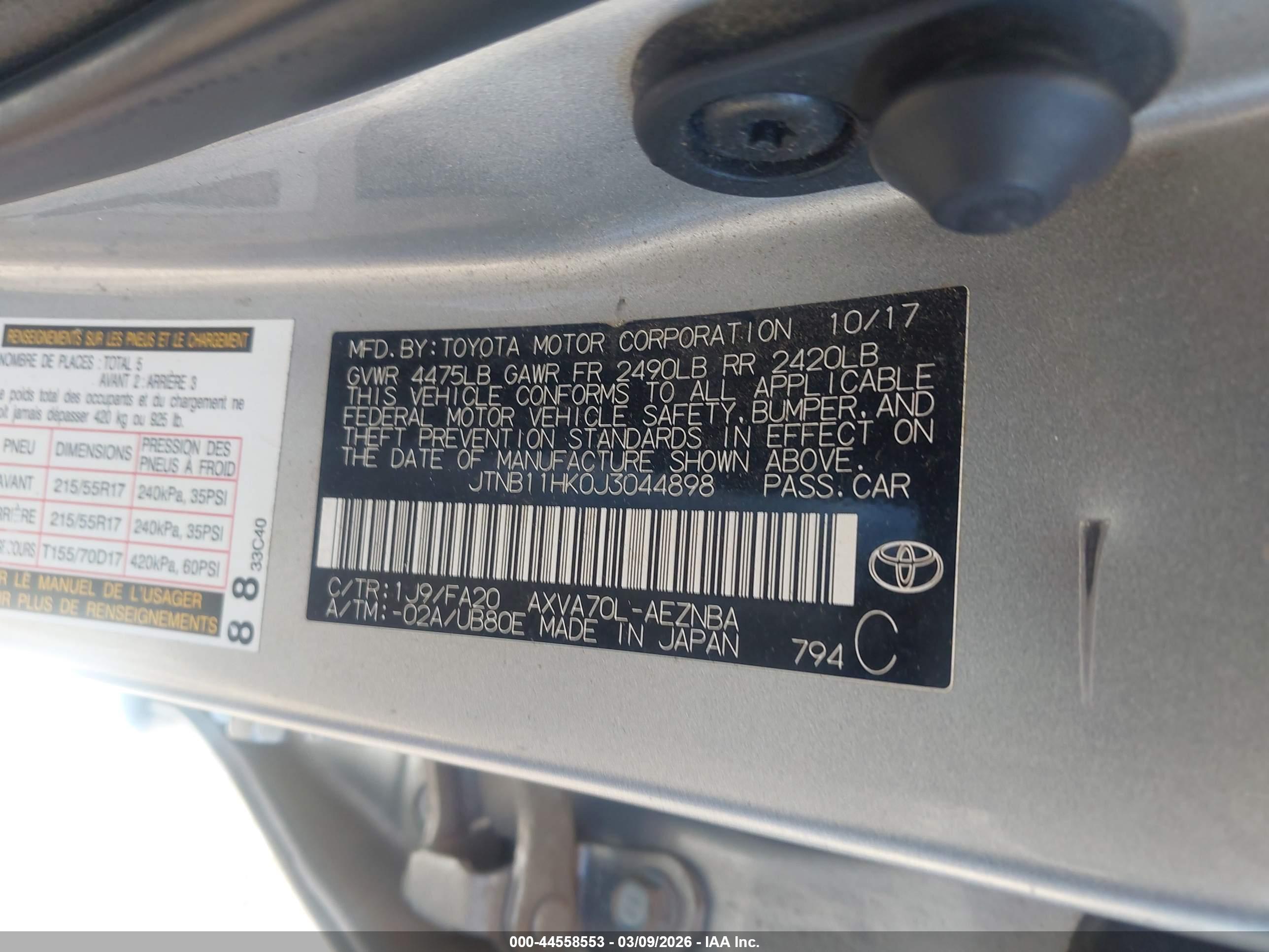 TOYOTA CAMRY image 9