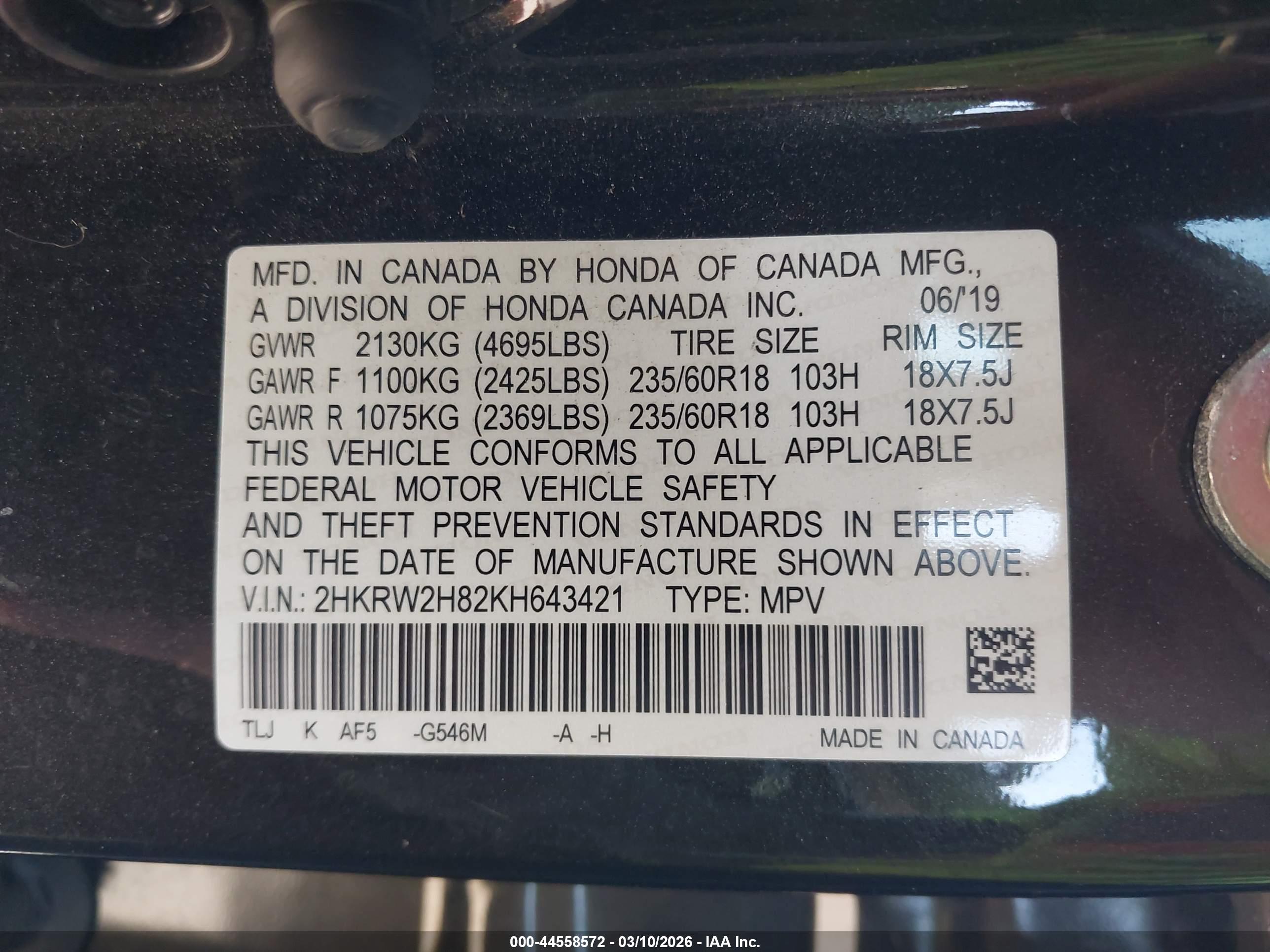 HONDA CR-V image 9