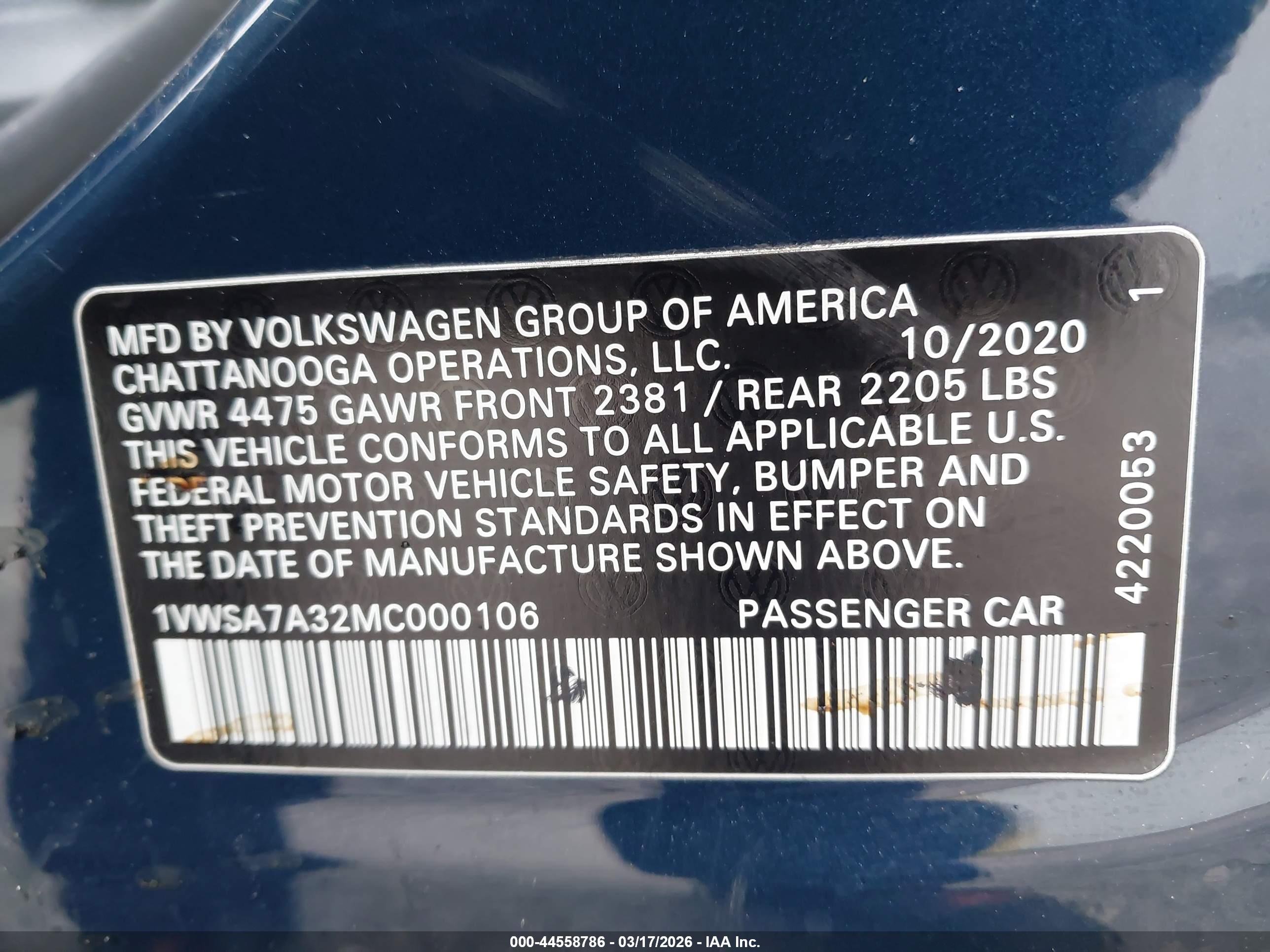 VOLKSWAGEN PASSAT image 9