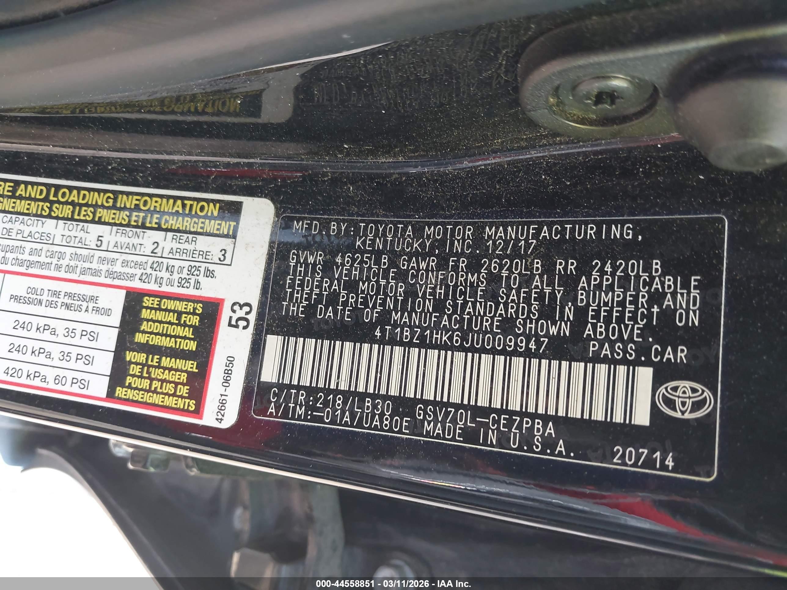TOYOTA CAMRY image 9