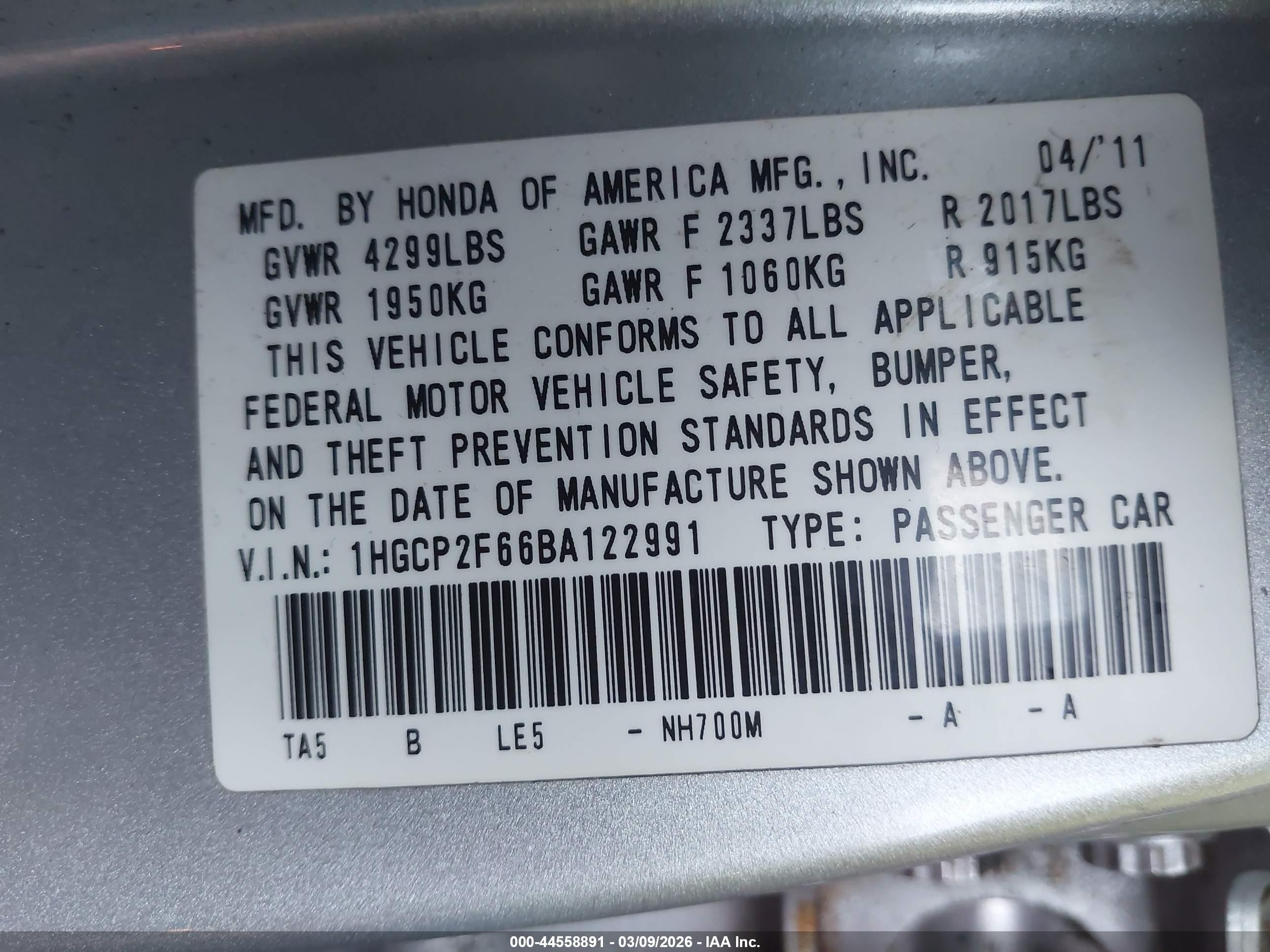 HONDA ACCORD image 9
