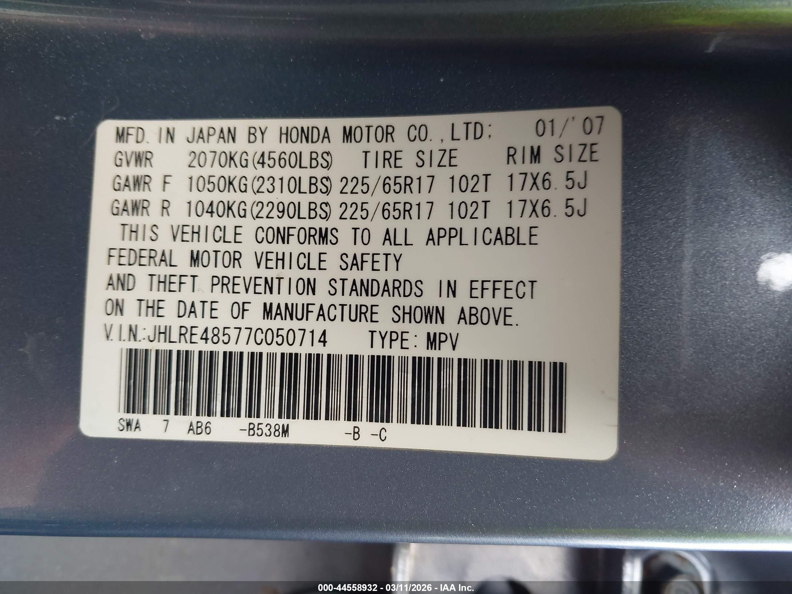 HONDA CR-V image 9