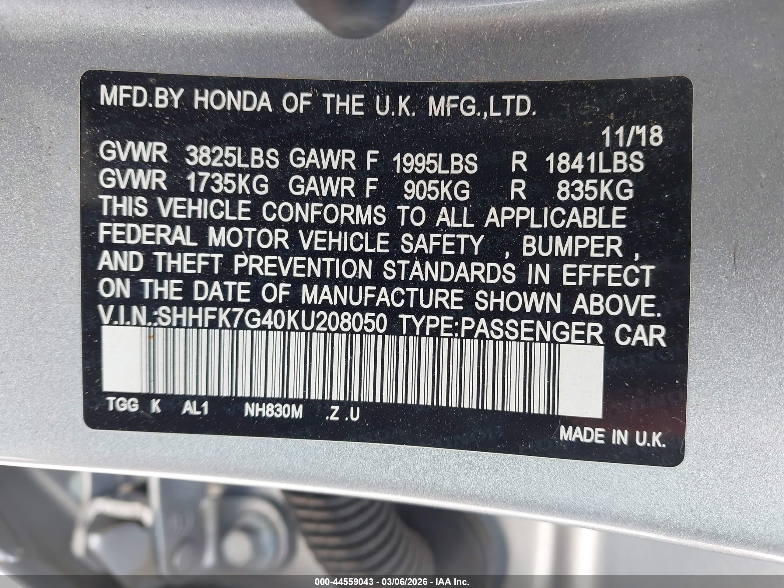 HONDA CIVIC image 9