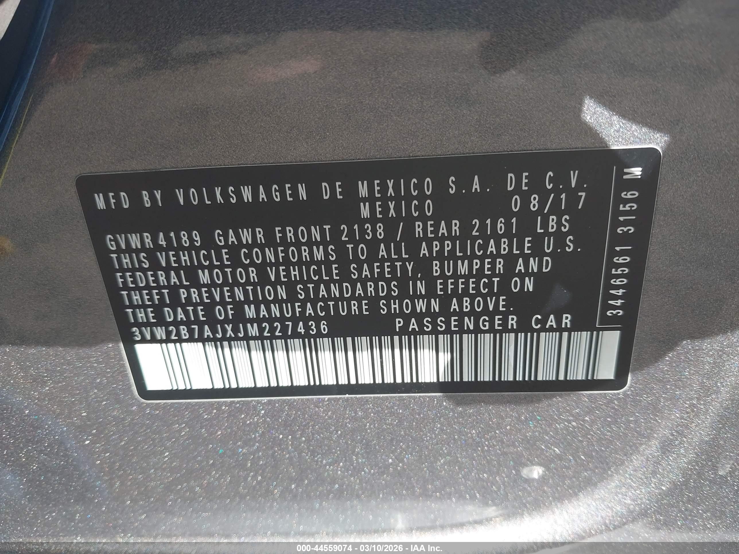 VOLKSWAGEN JETTA image 9