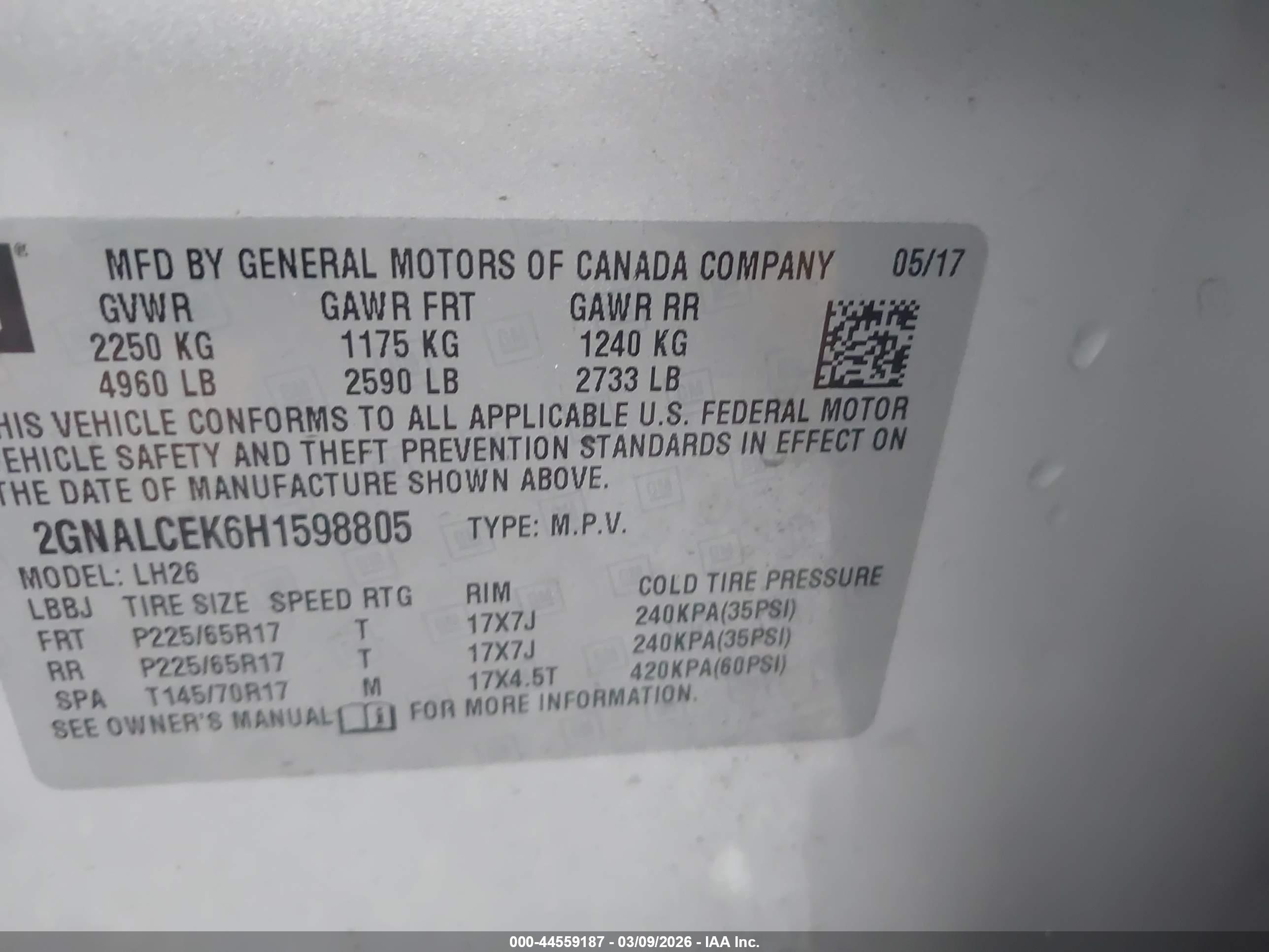 CHEVROLET EQUINOX image 9