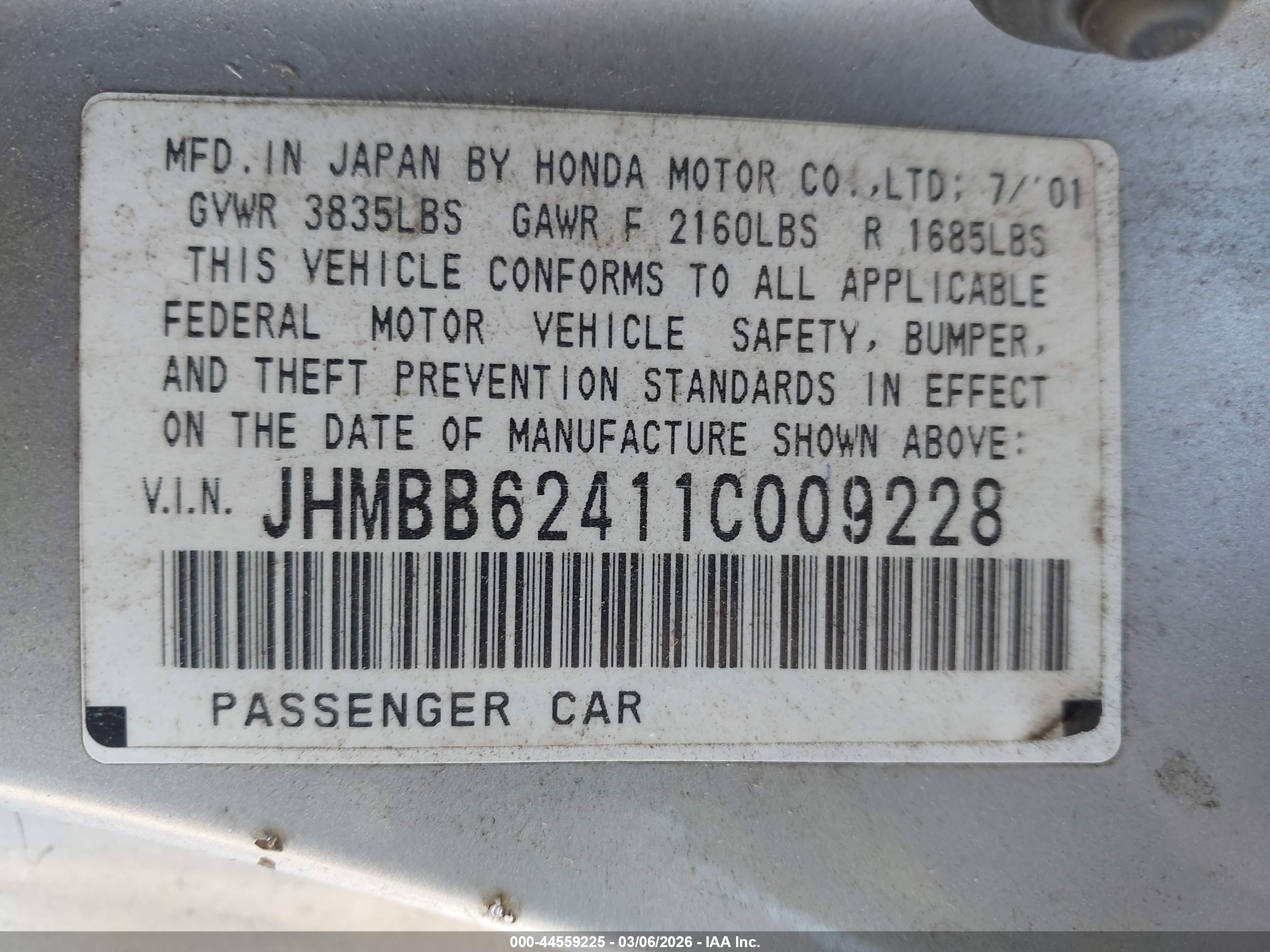 HONDA PRELUDE image 9