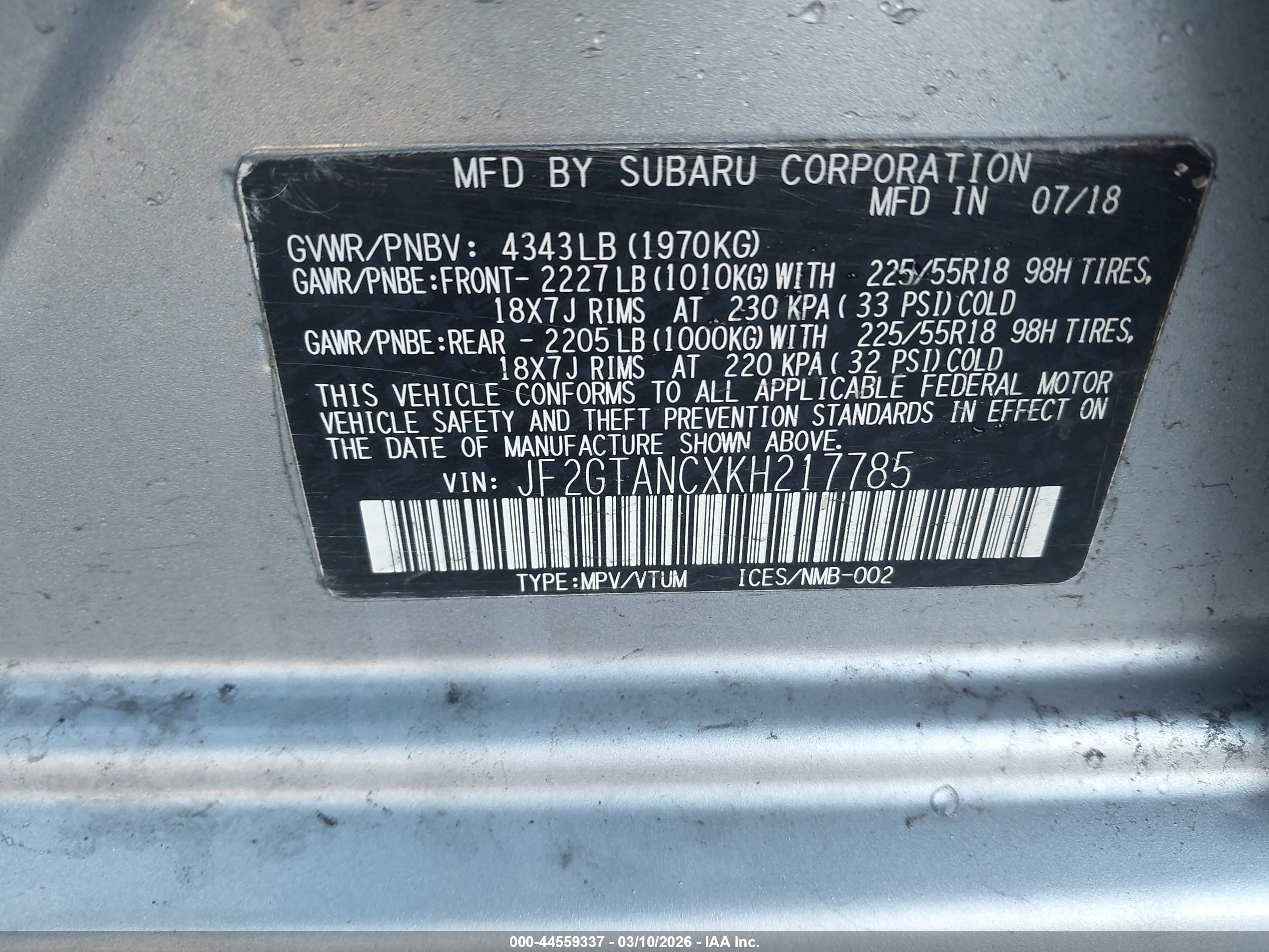 SUBARU CROSSTREK image 9