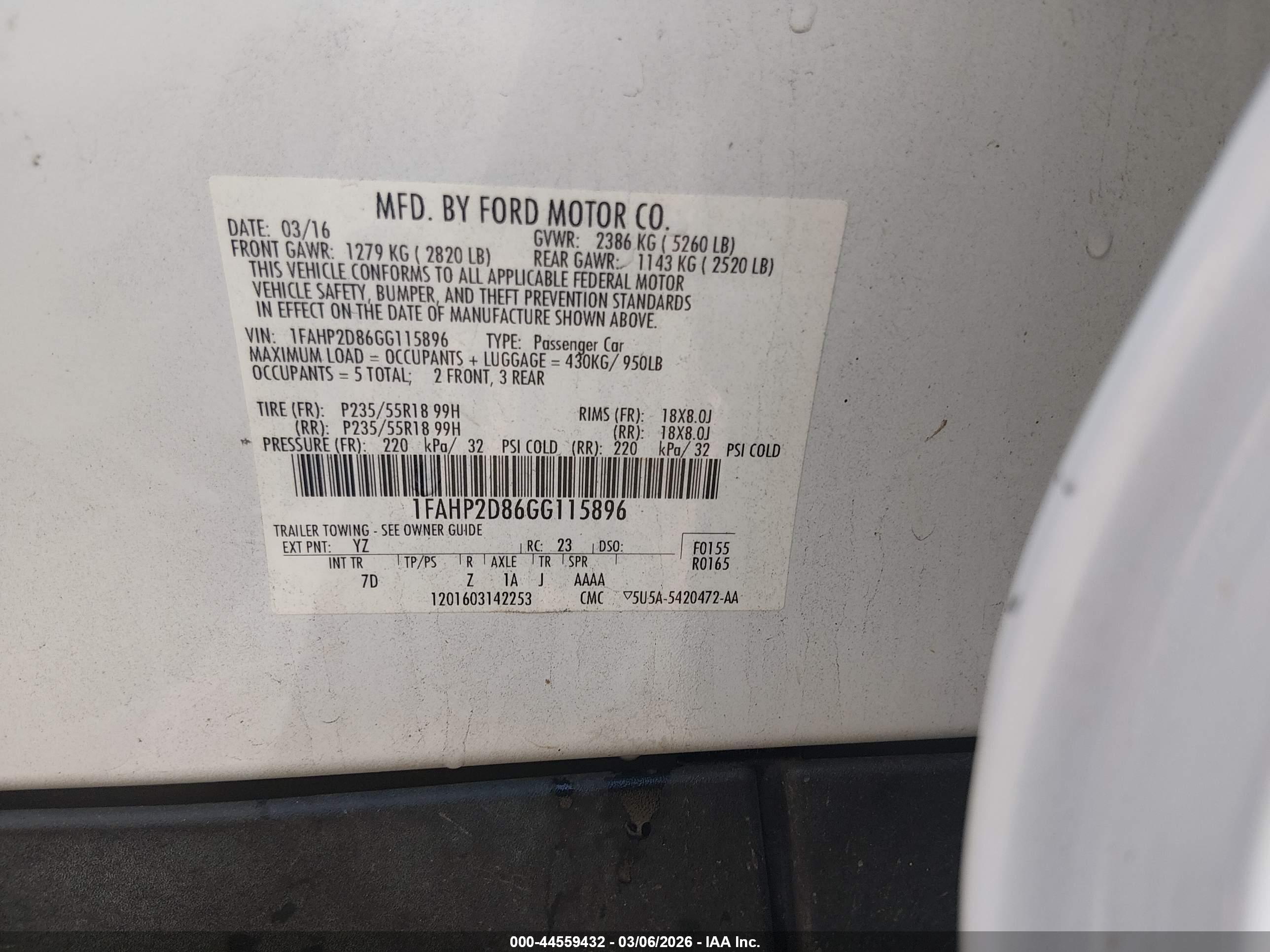 FORD TAURUS image 9