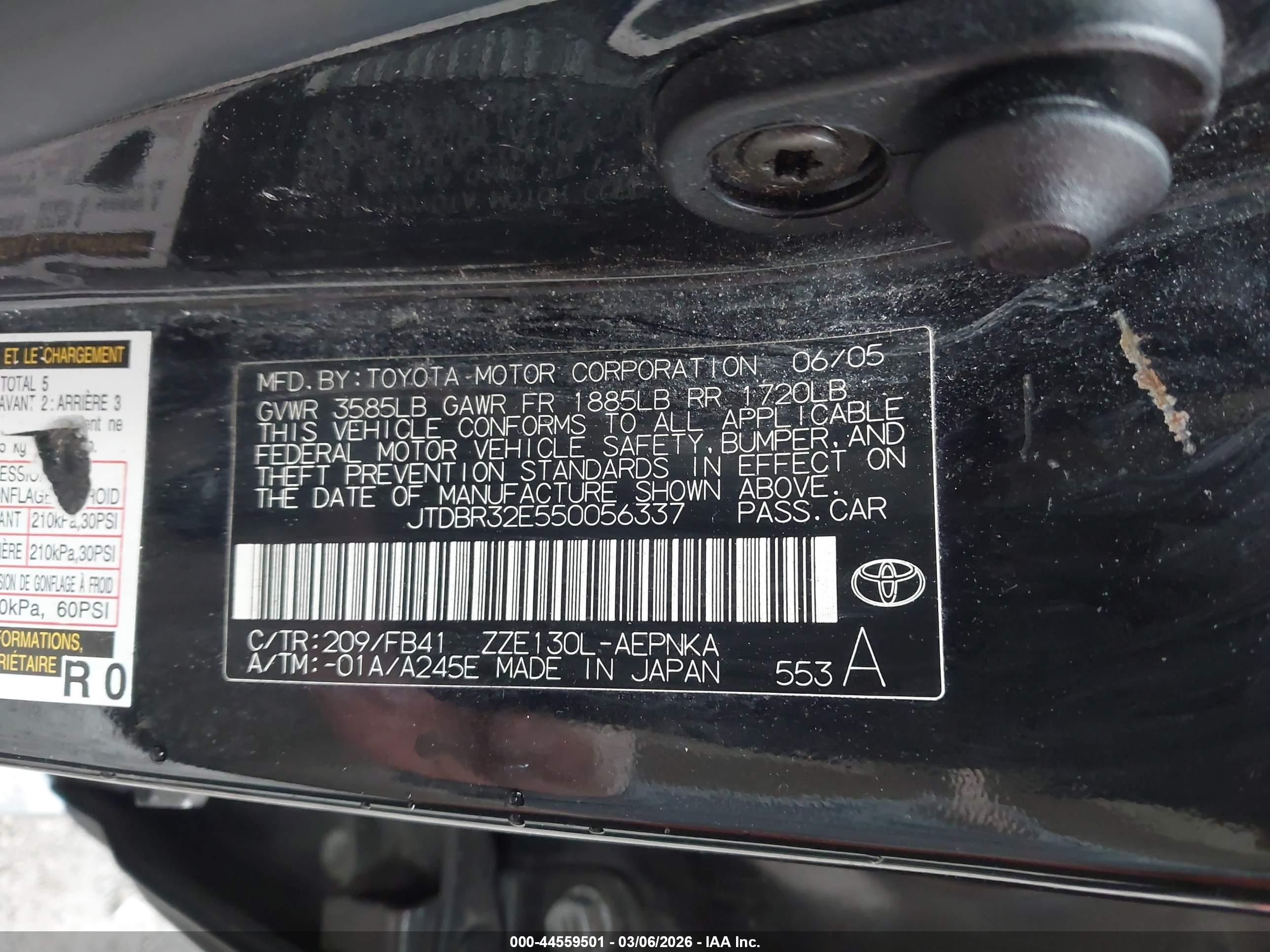 TOYOTA COROLLA image 9