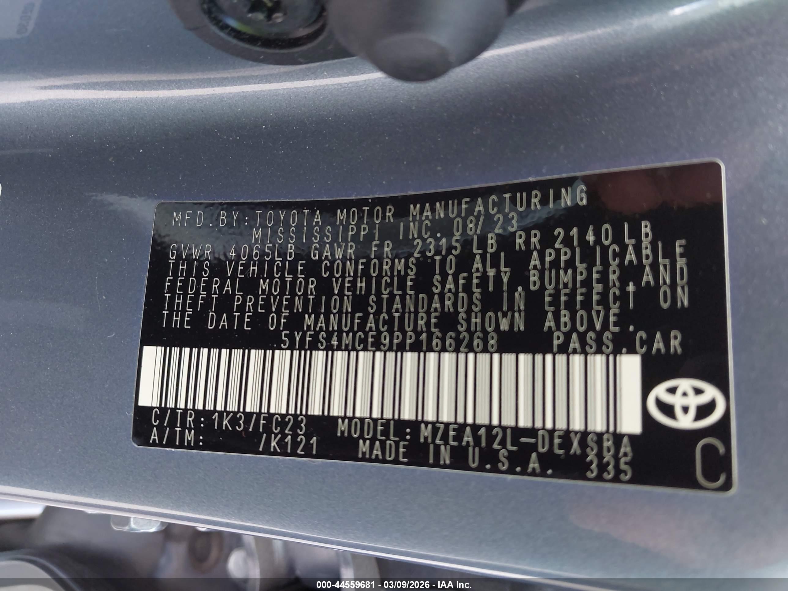 TOYOTA COROLLA image 9