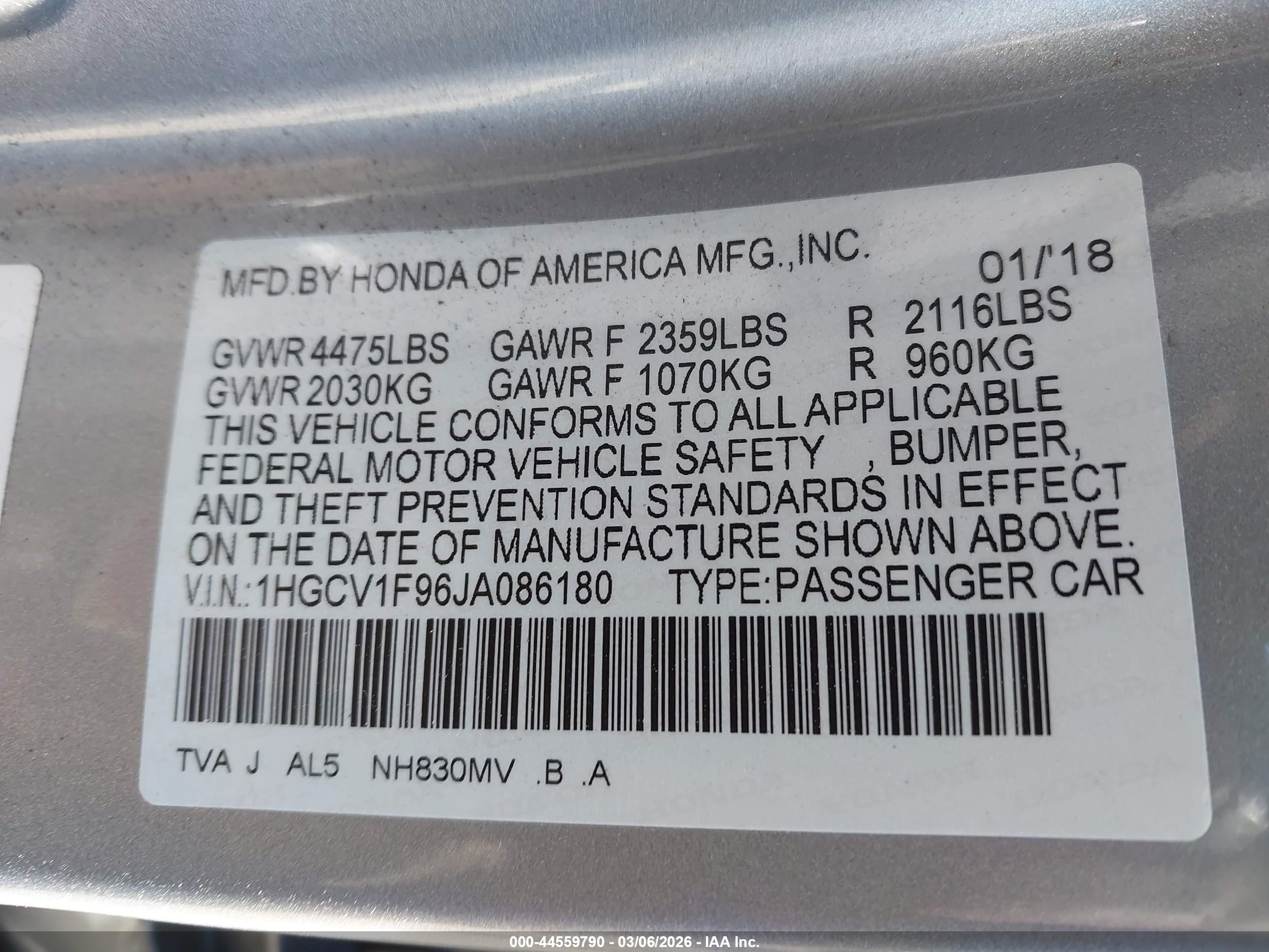 HONDA ACCORD image 9
