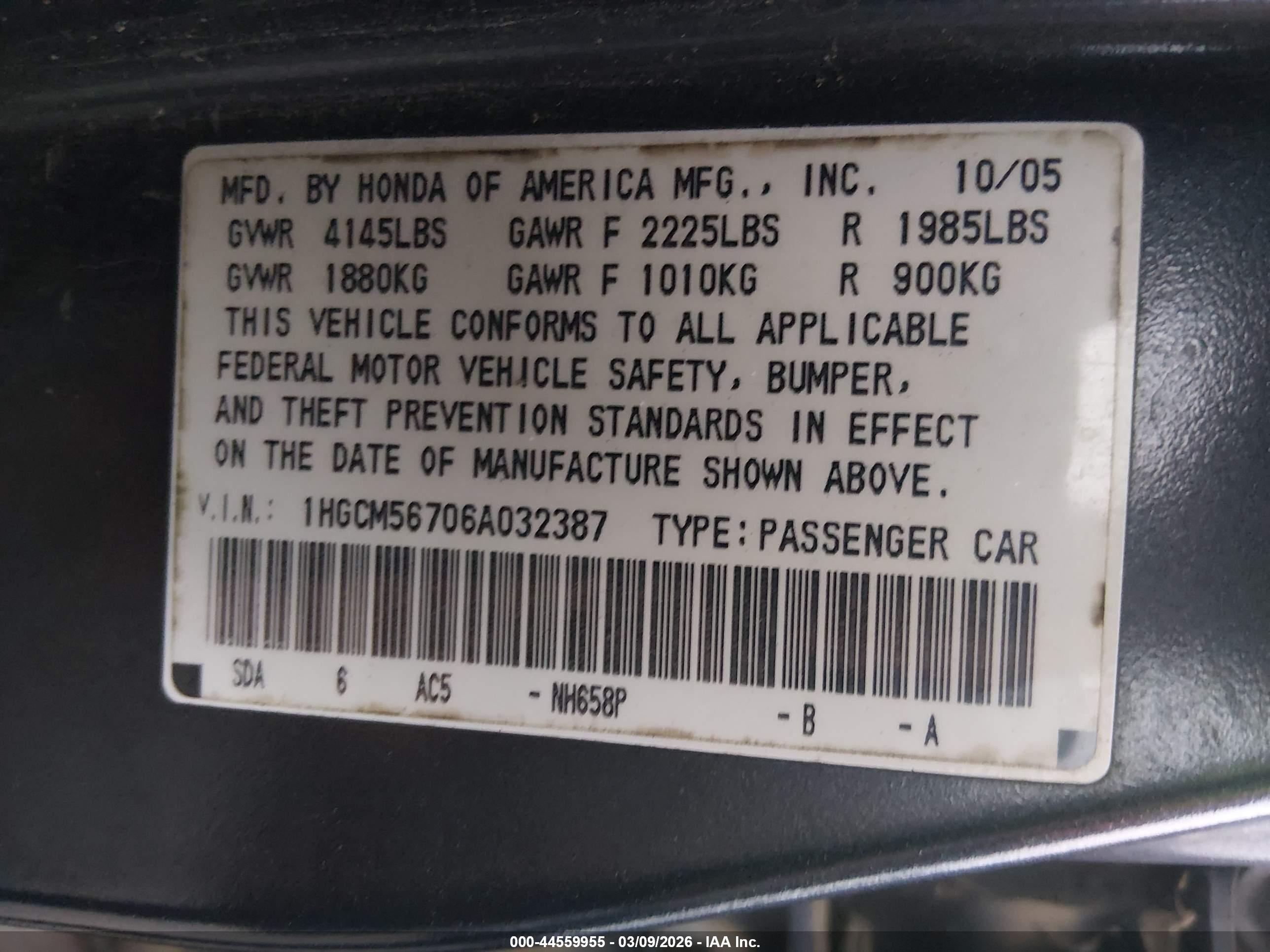 HONDA ACCORD image 9