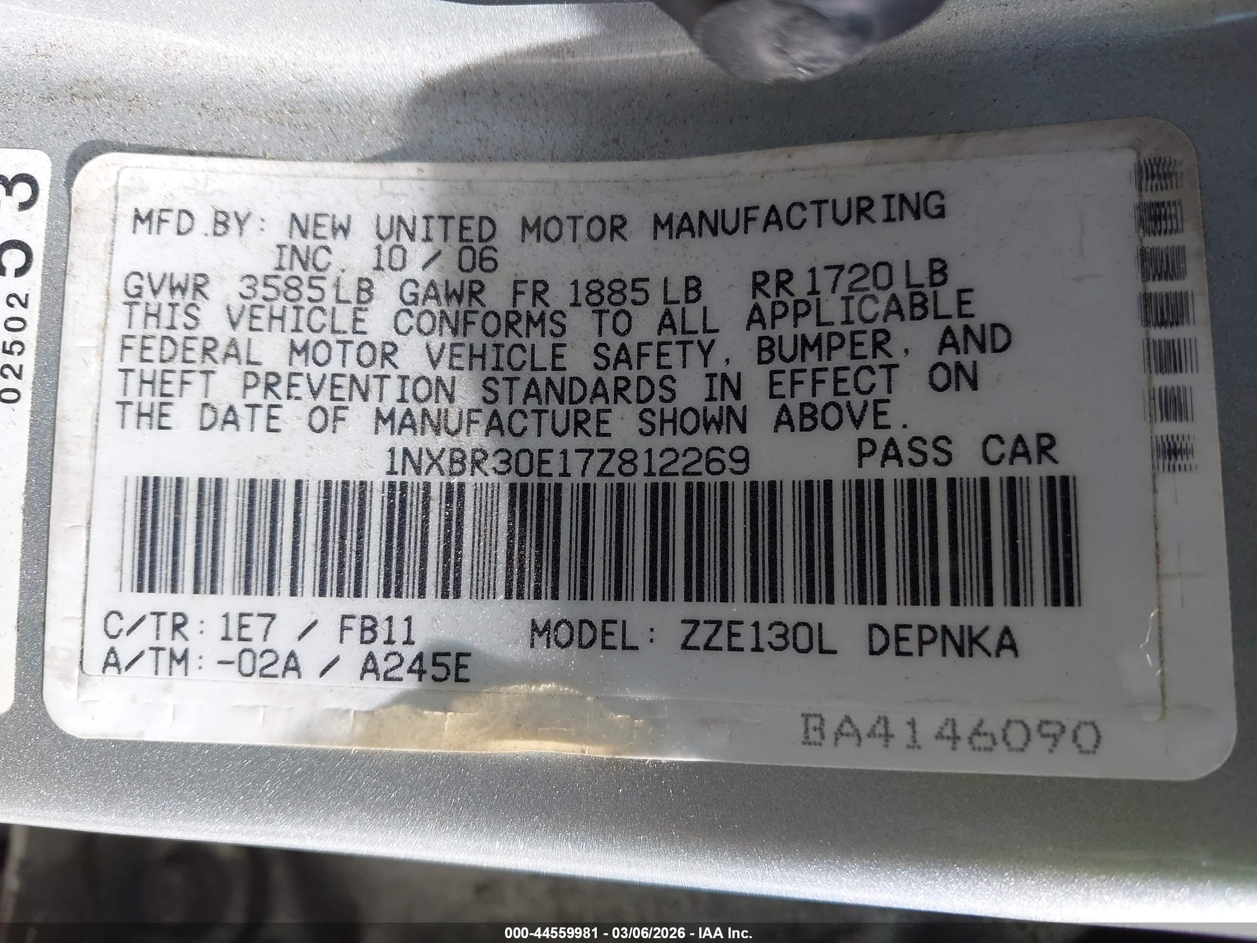 TOYOTA COROLLA image 9