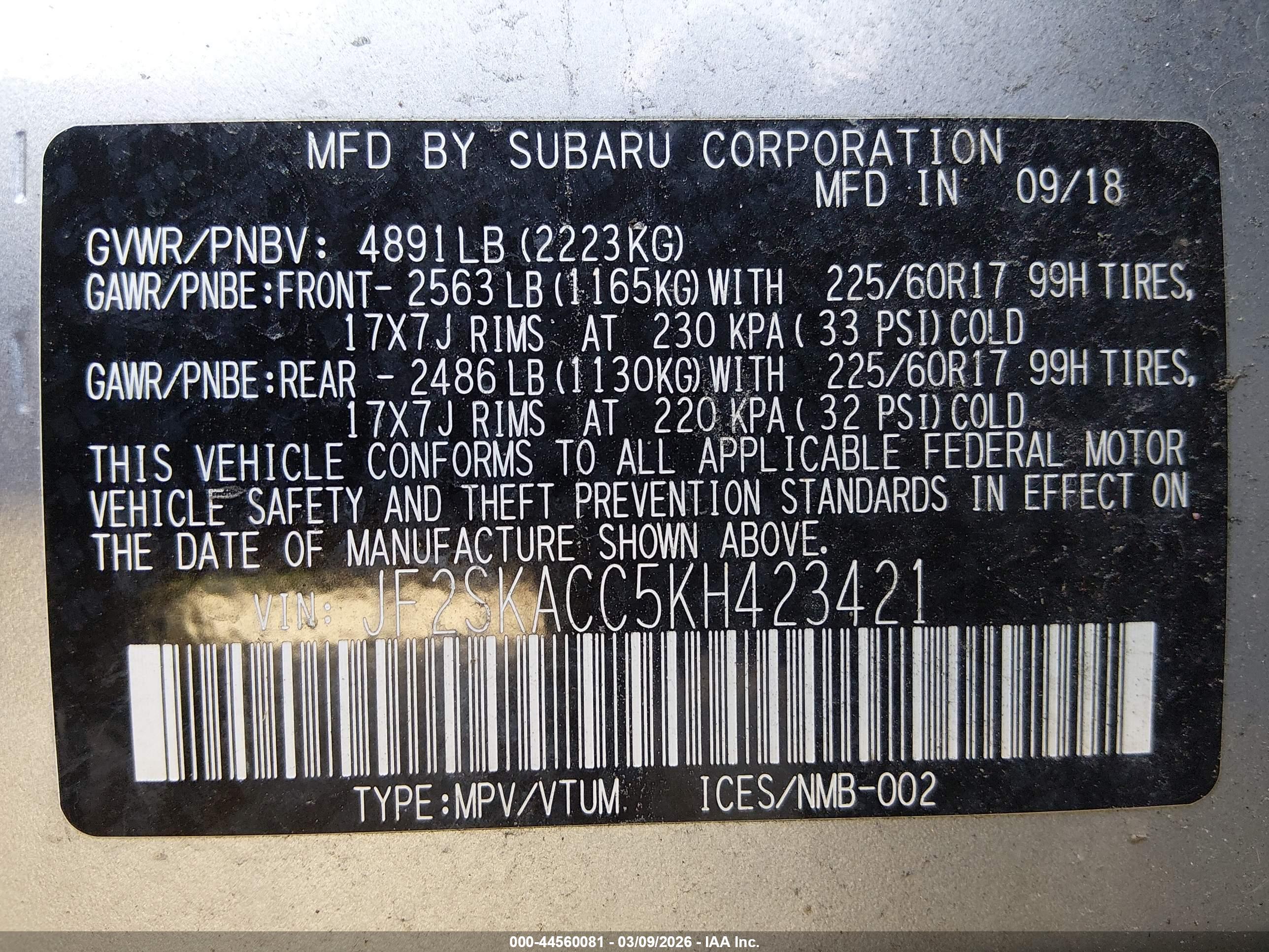SUBARU FORESTER image 9