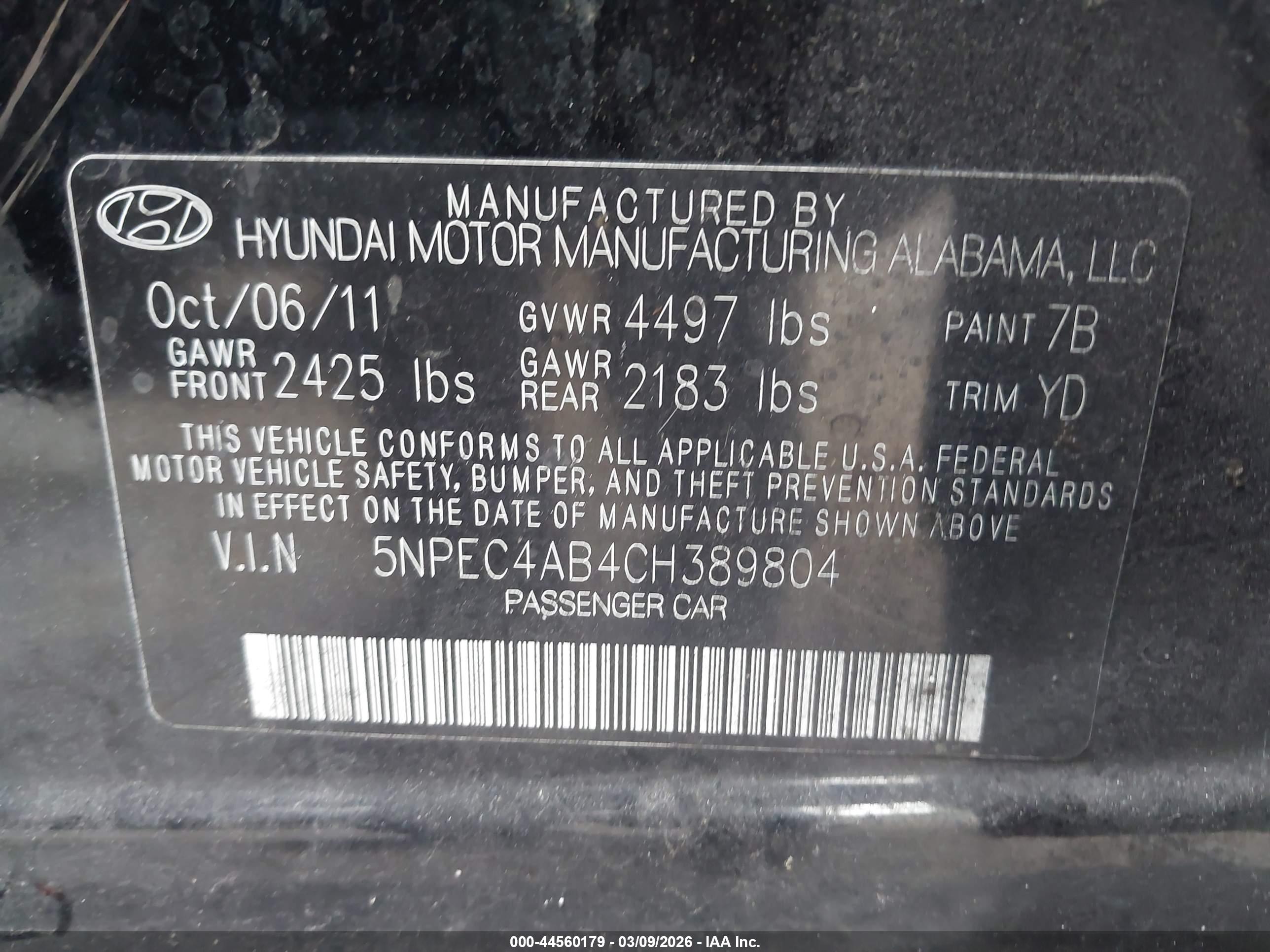 HYUNDAI SONATA image 9
