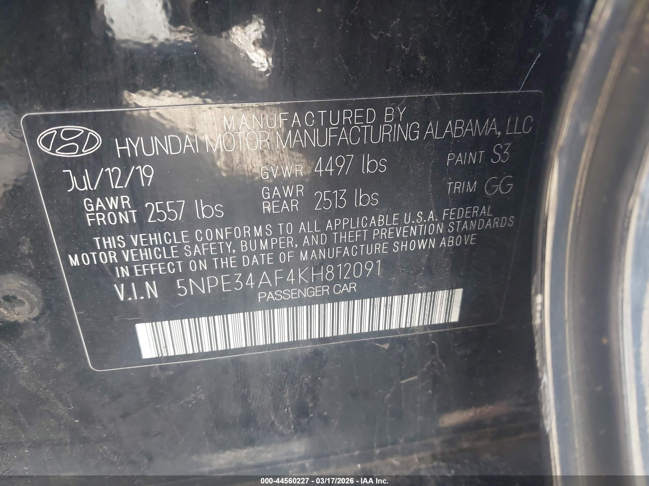 HYUNDAI SONATA image 9