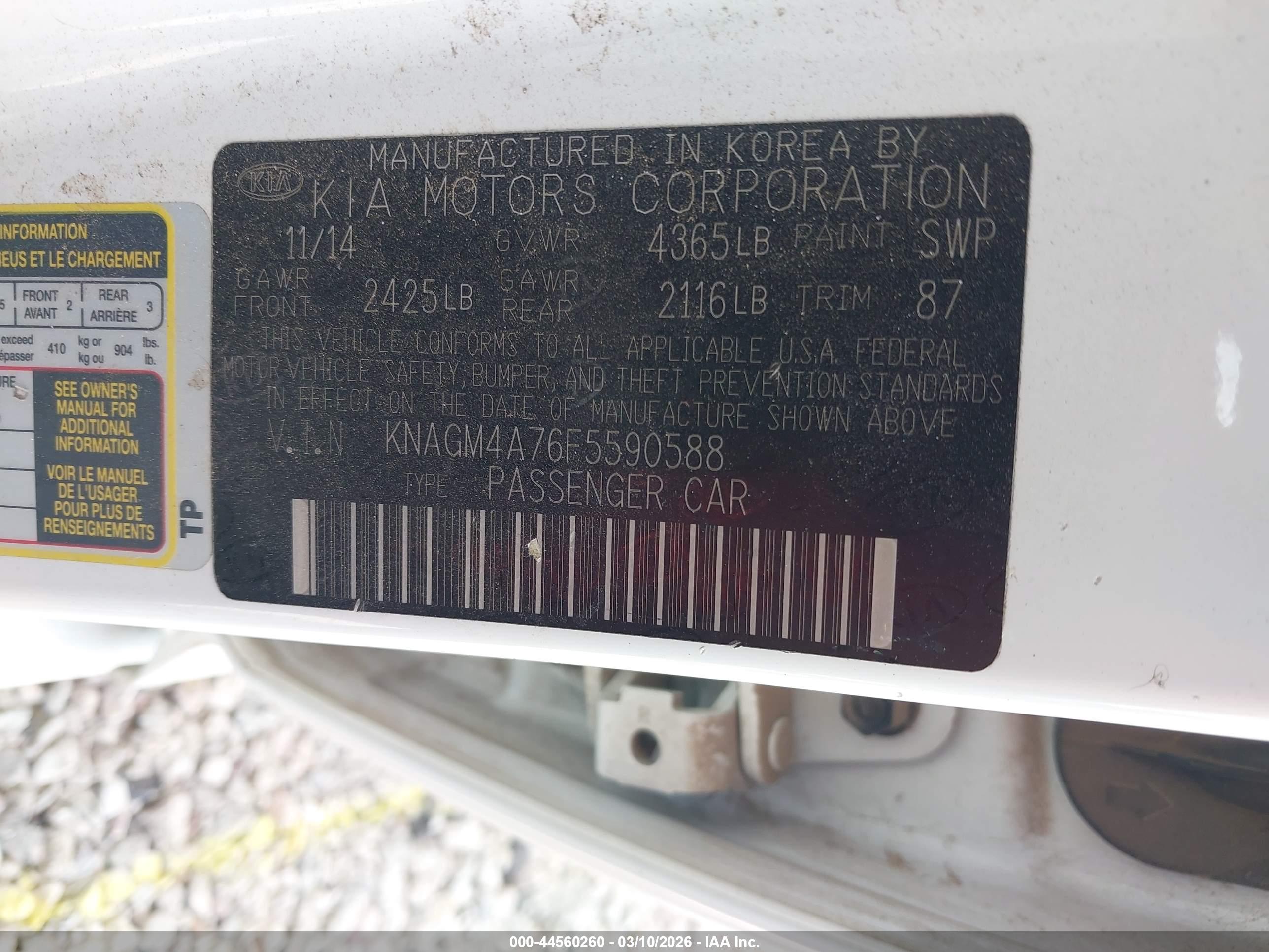 KIA OPTIMA image 9