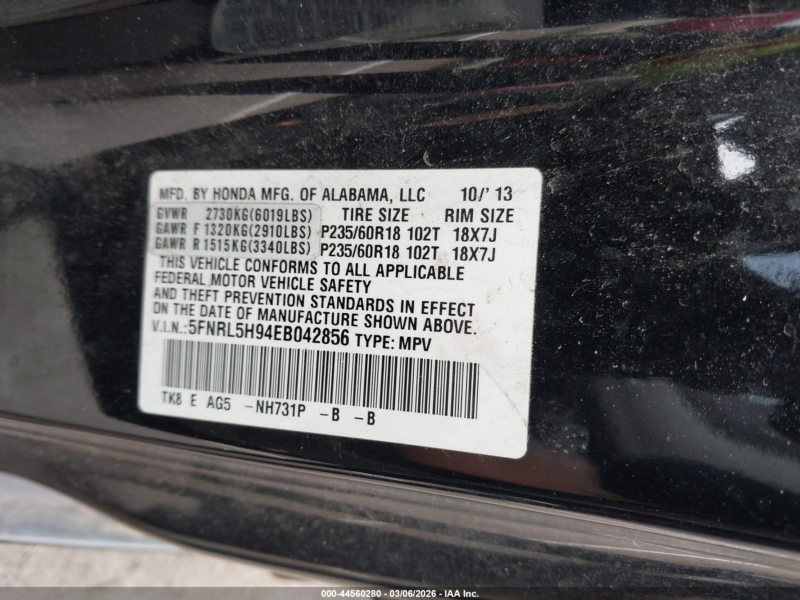HONDA ODYSSEY image 9