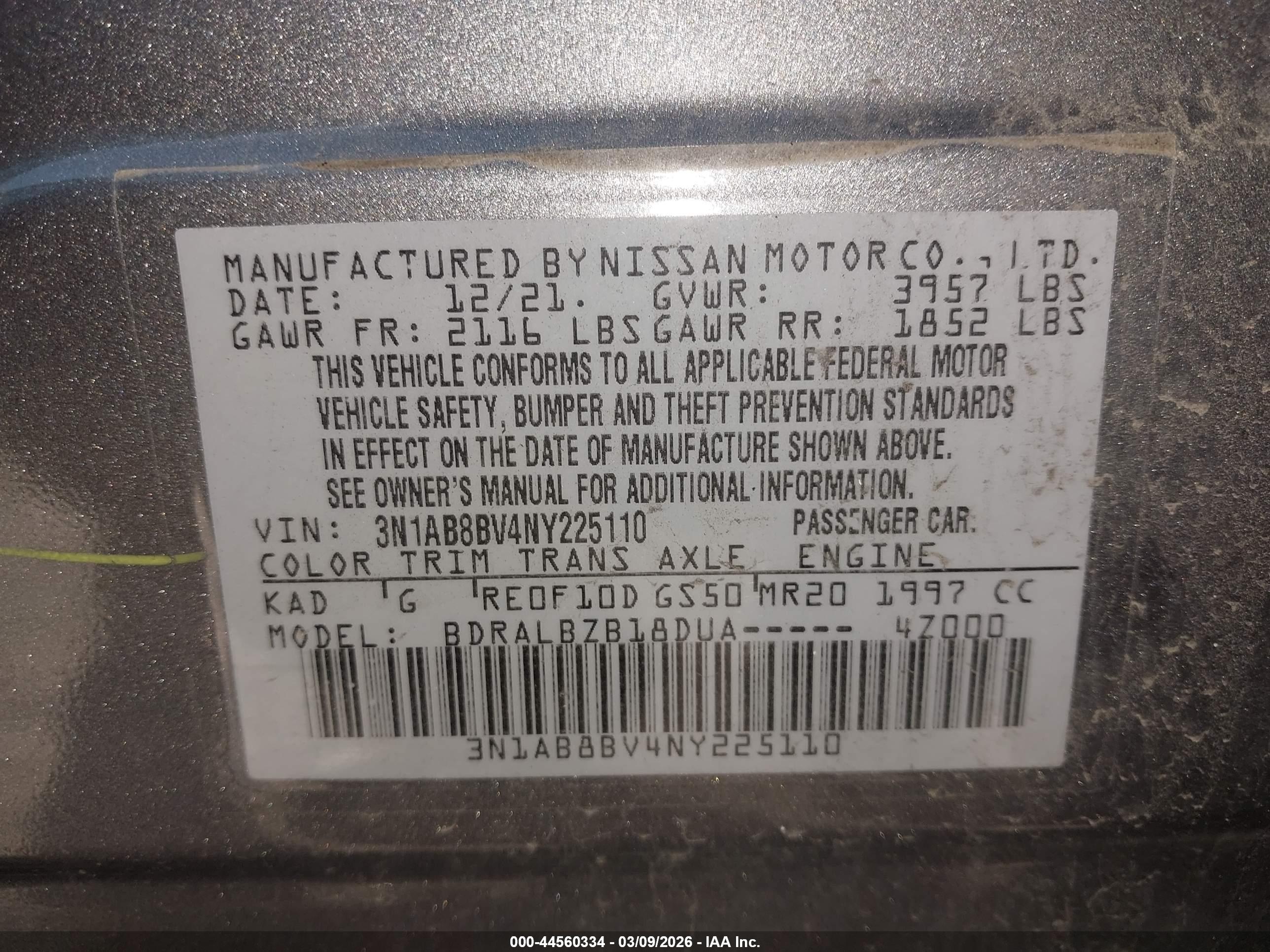 NISSAN SENTRA image 9