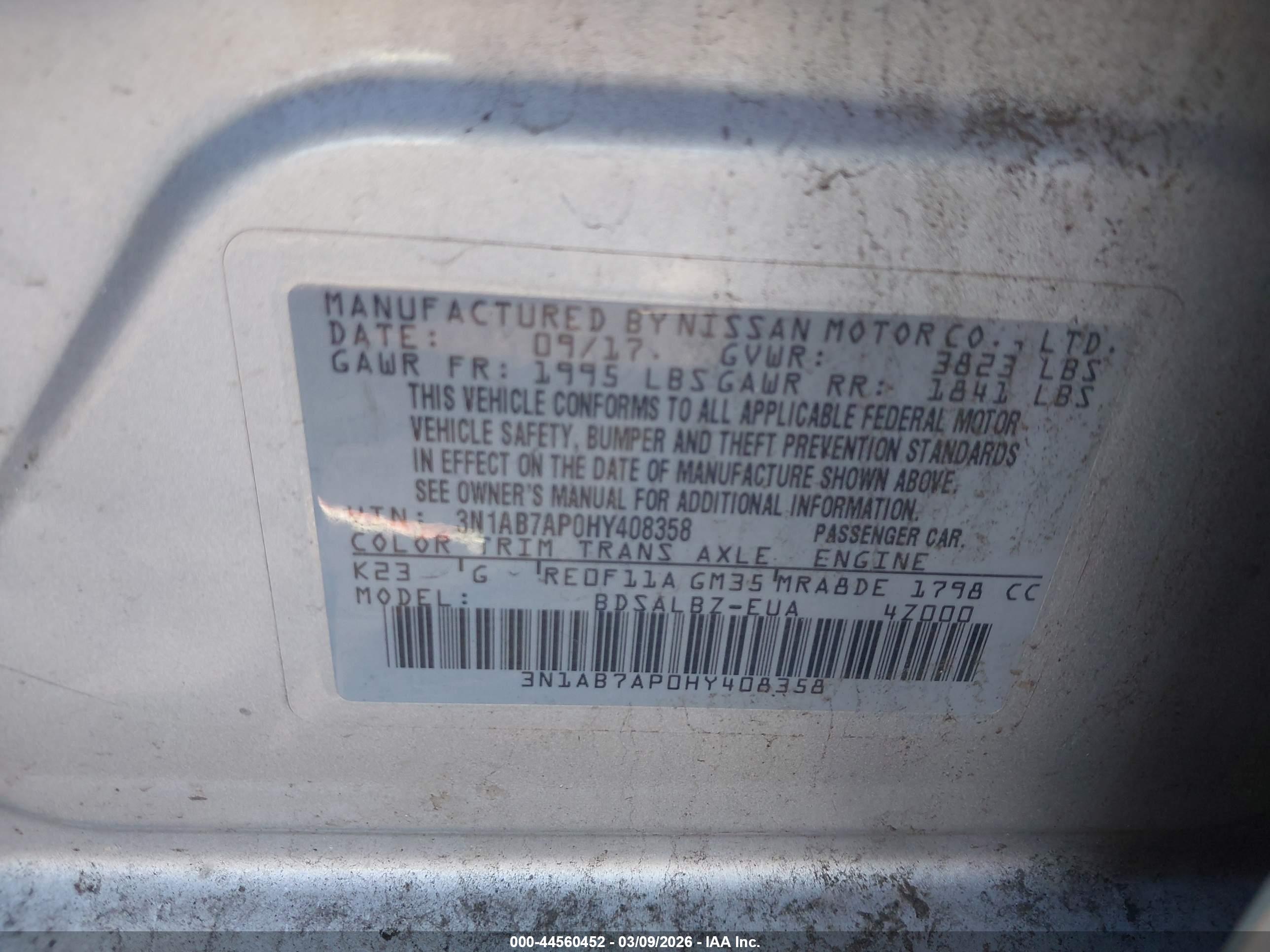 NISSAN SENTRA image 9