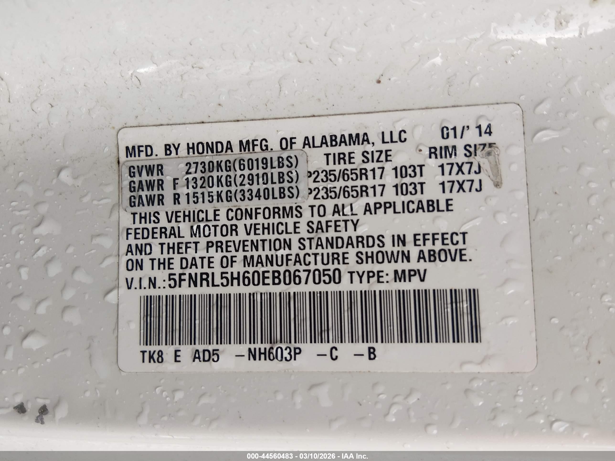 HONDA ODYSSEY image 9