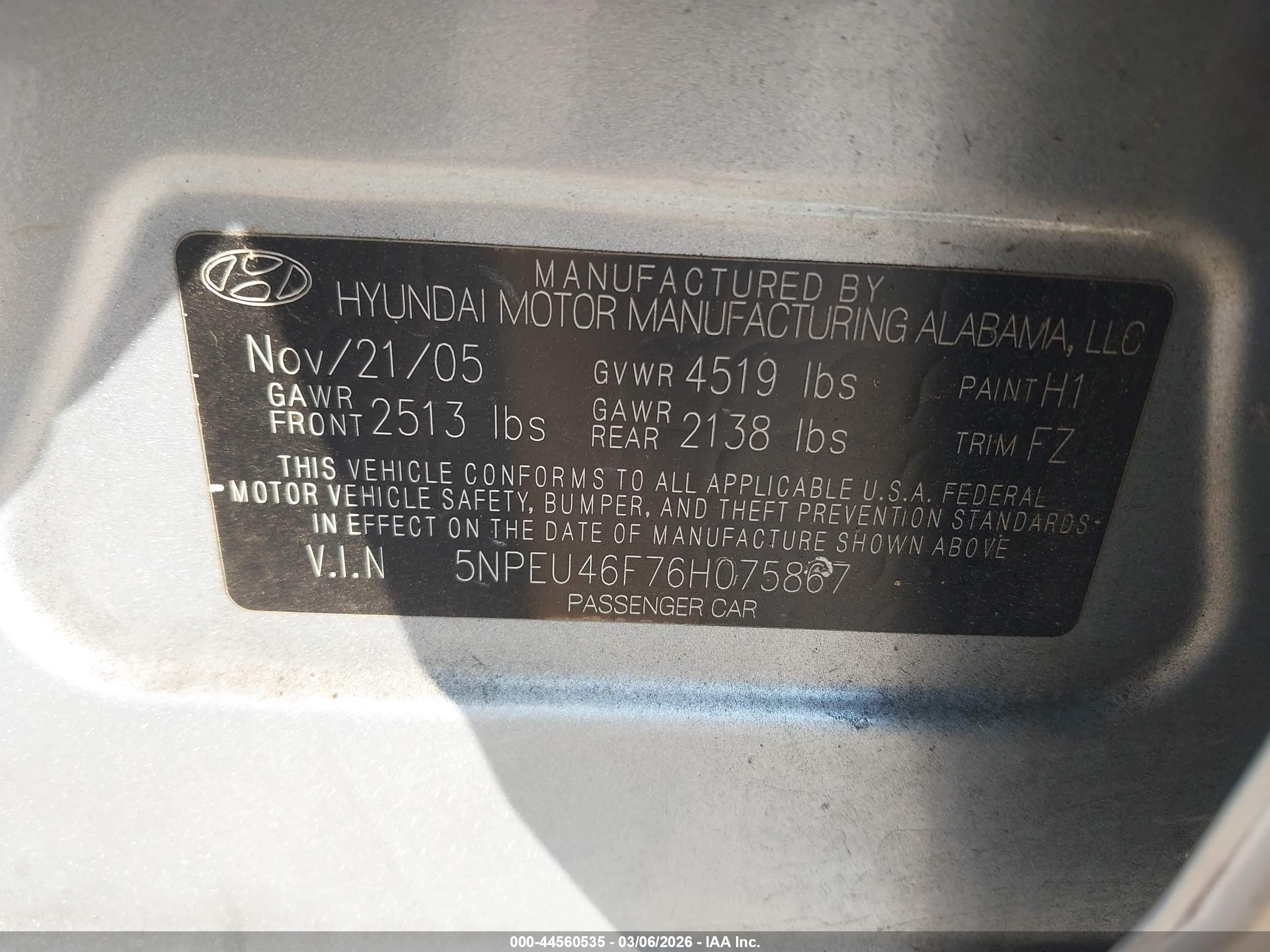 HYUNDAI SONATA image 9