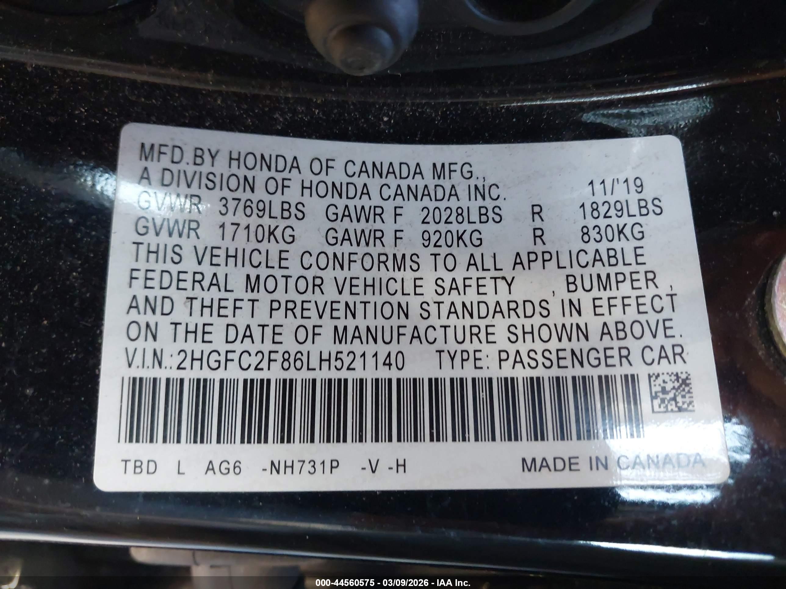 HONDA CIVIC image 9