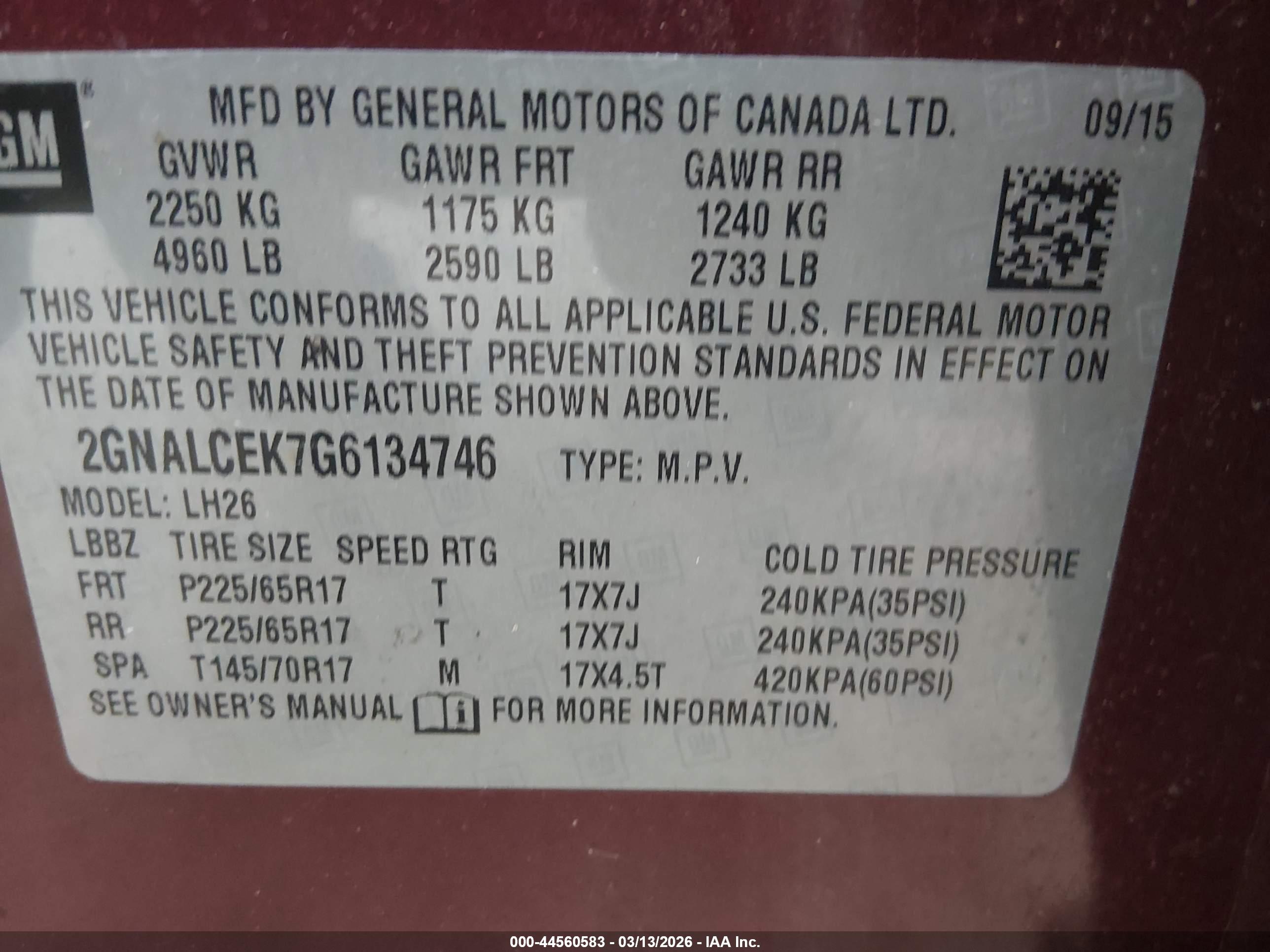 CHEVROLET EQUINOX image 9