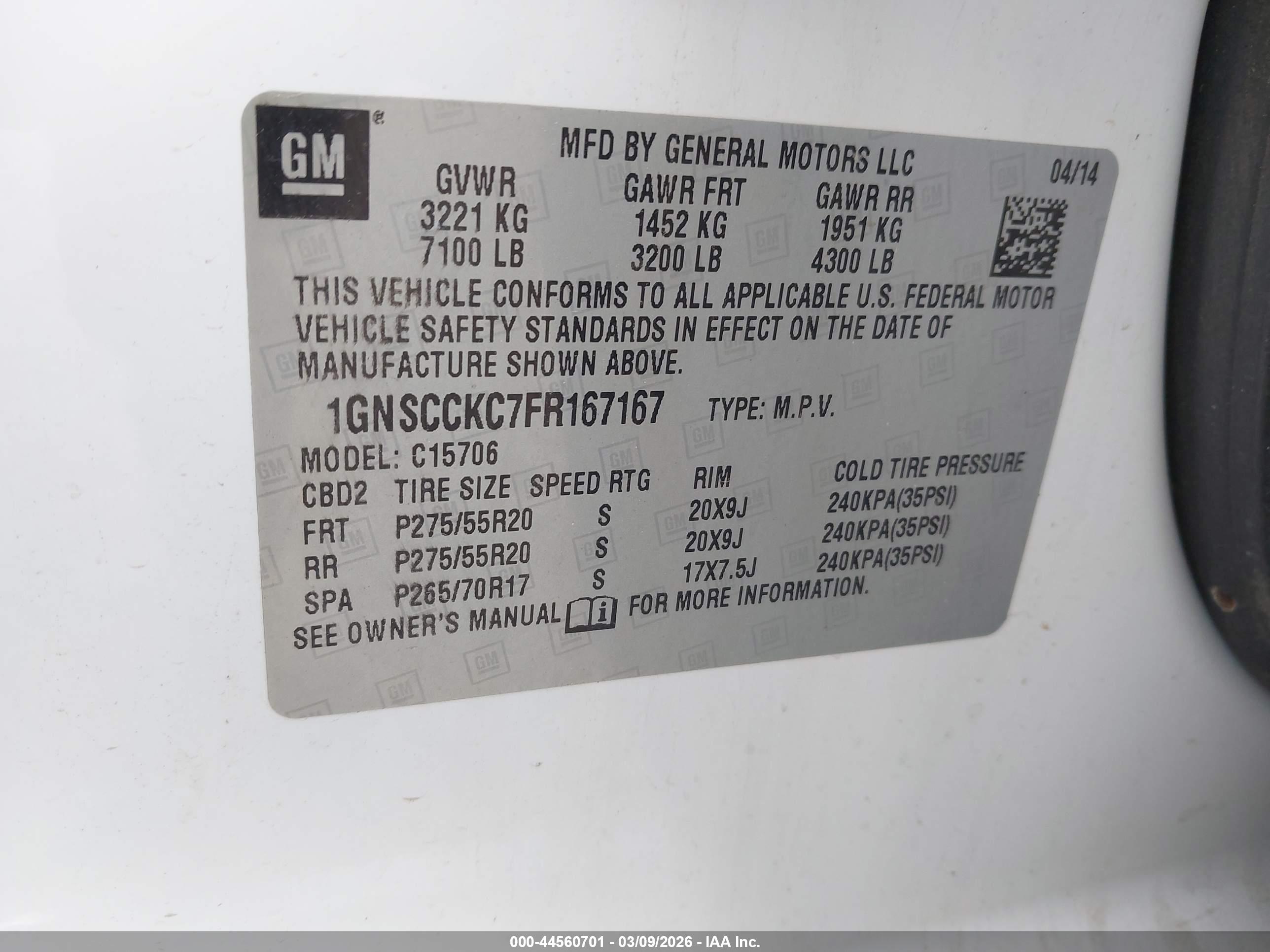 CHEVROLET TAHOE image 9