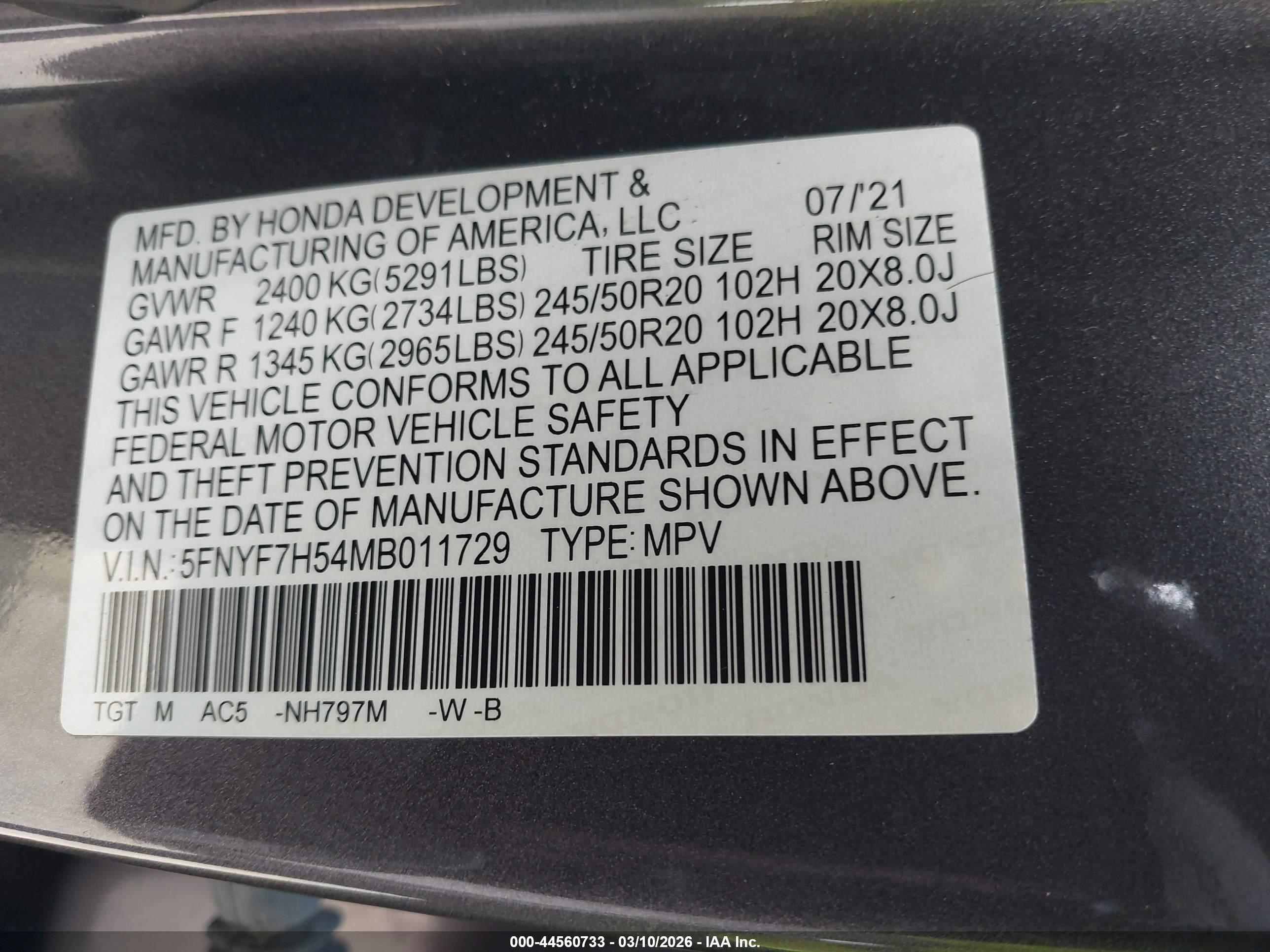 HONDA PASSPORT image 9