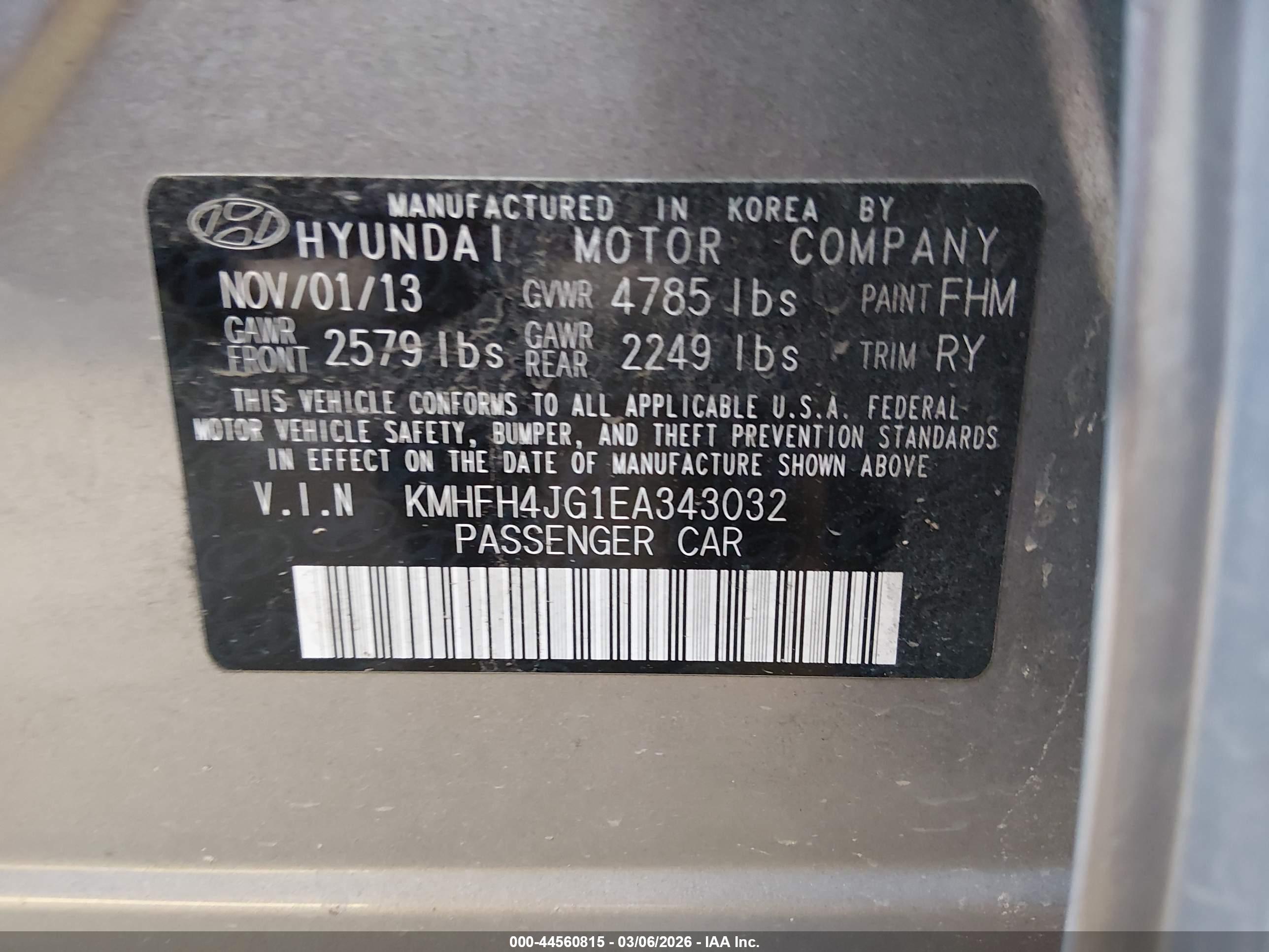 HYUNDAI AZERA image 9