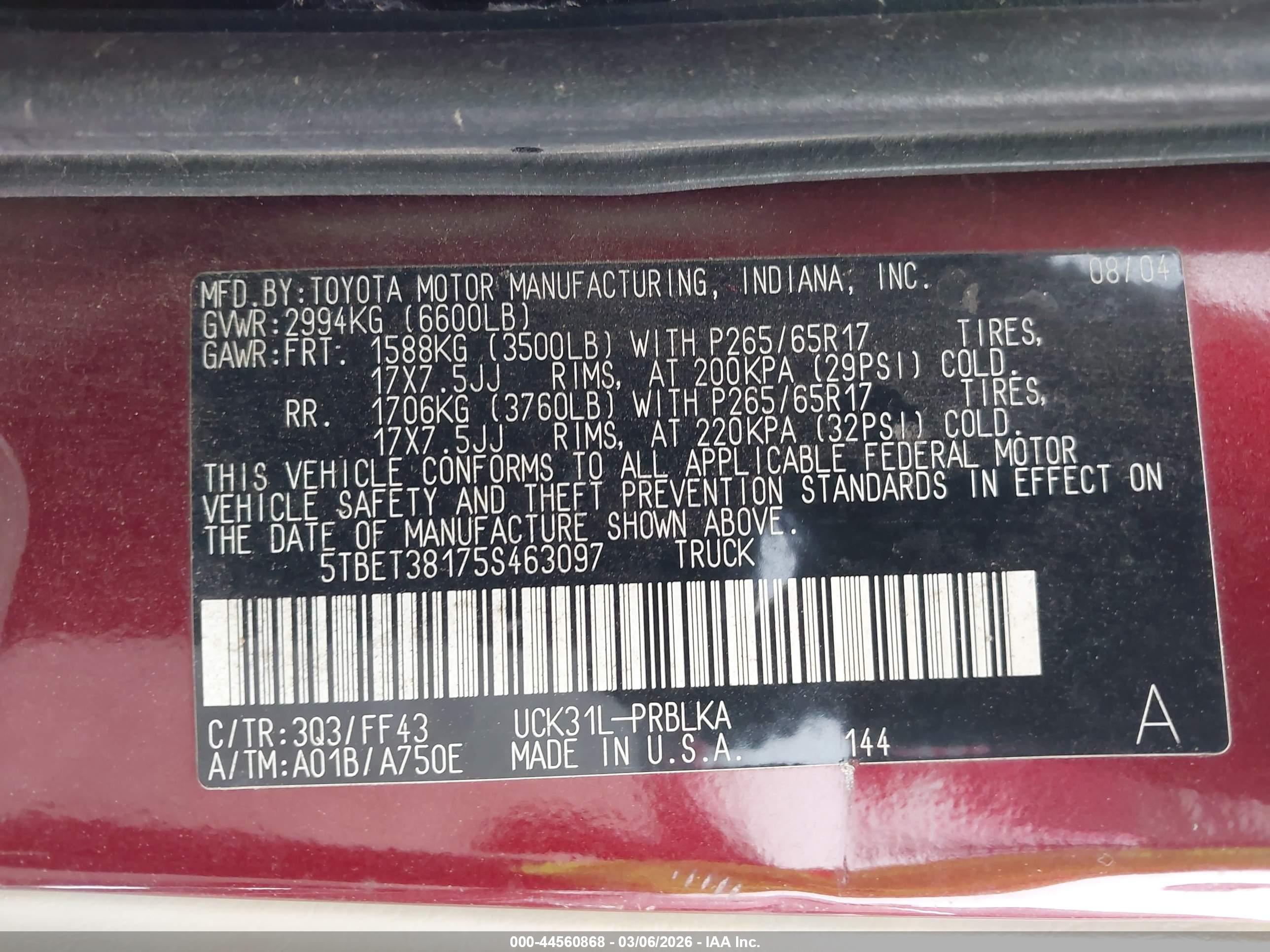 TOYOTA TUNDRA image 9