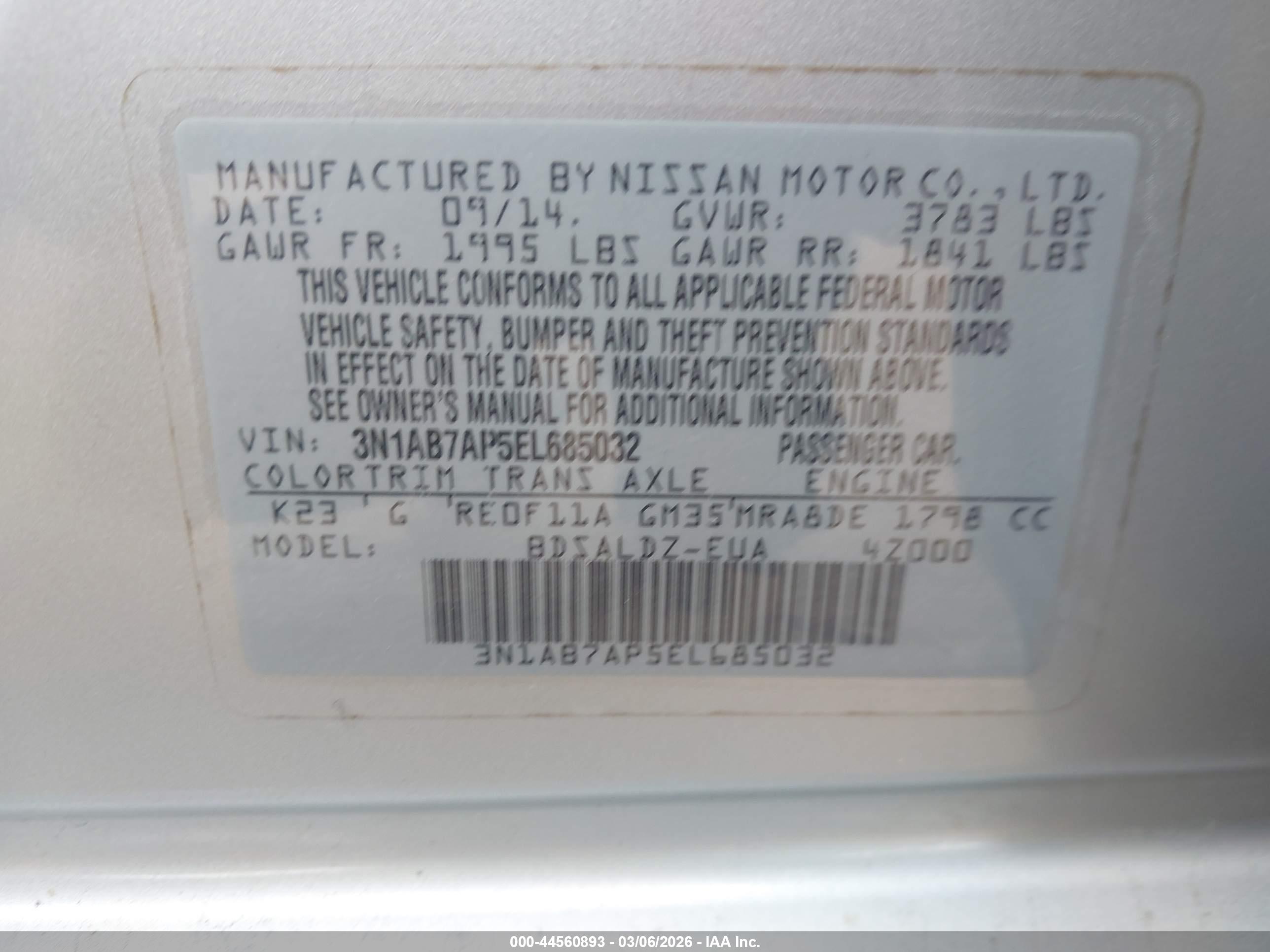 NISSAN SENTRA image 9