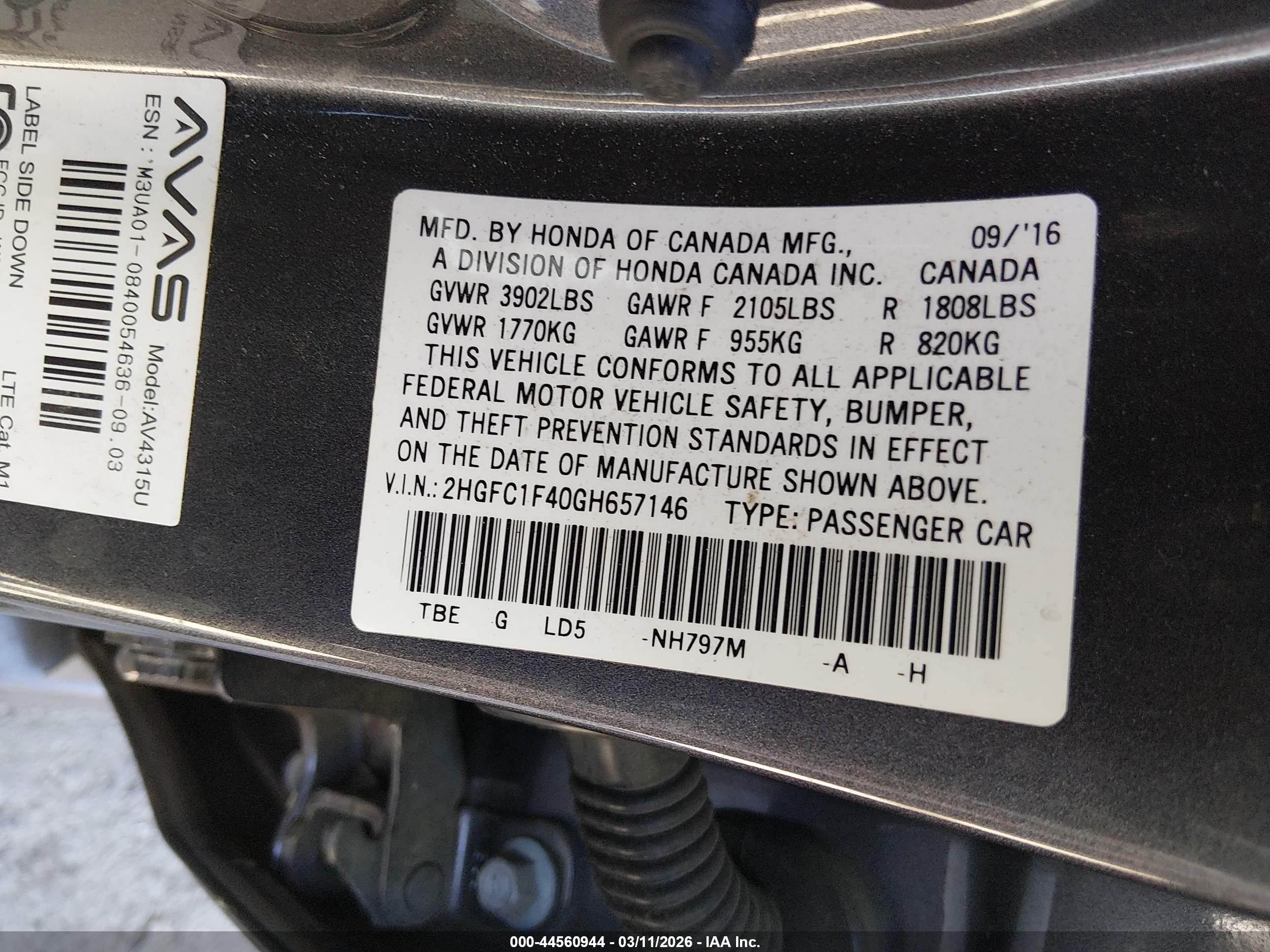 HONDA CIVIC image 9