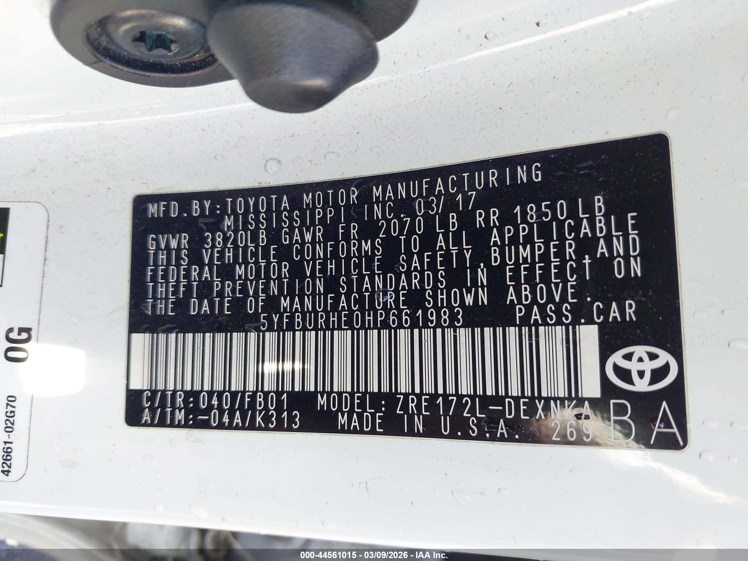 TOYOTA COROLLA image 9