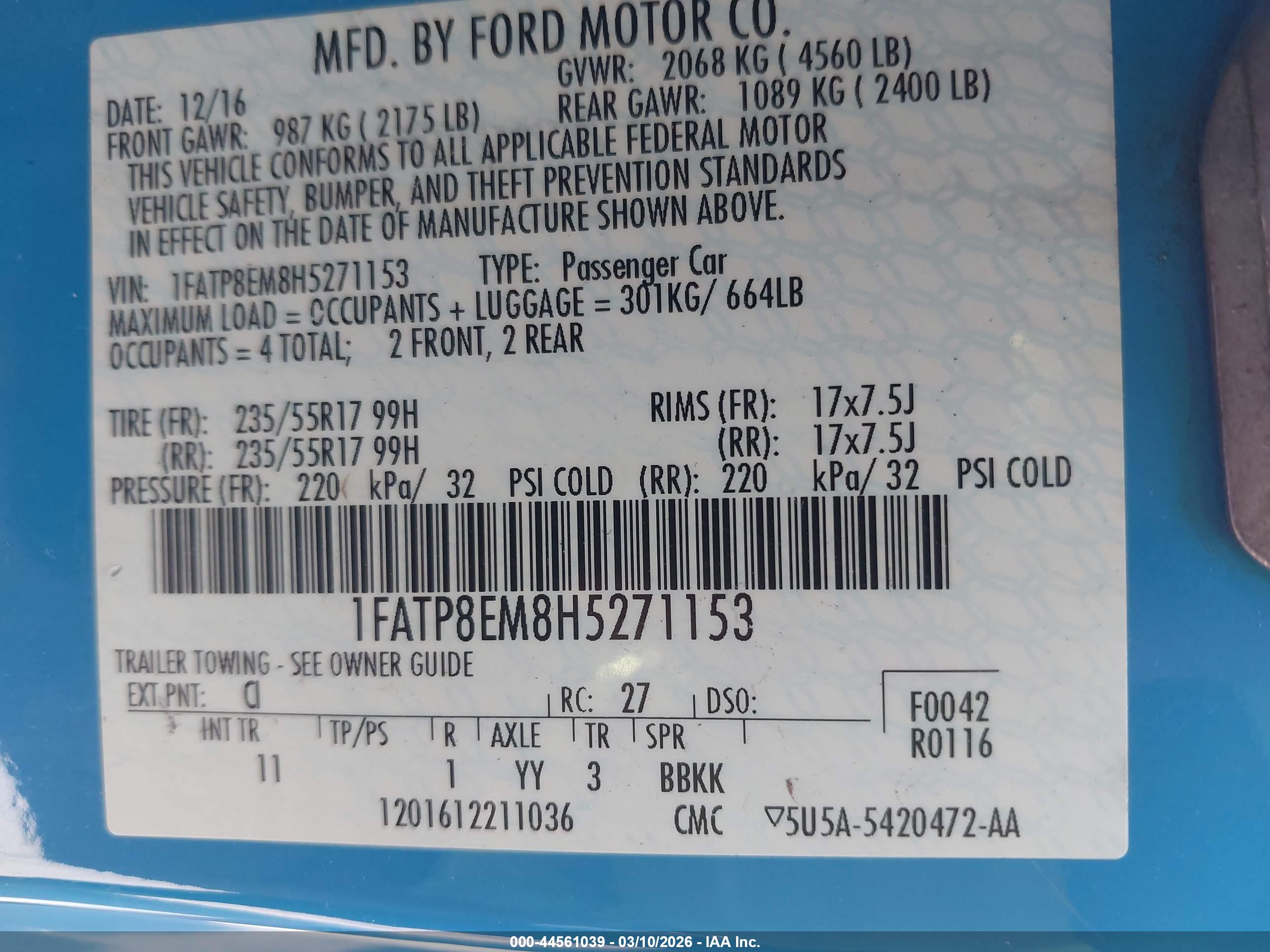 FORD MUSTANG image 9