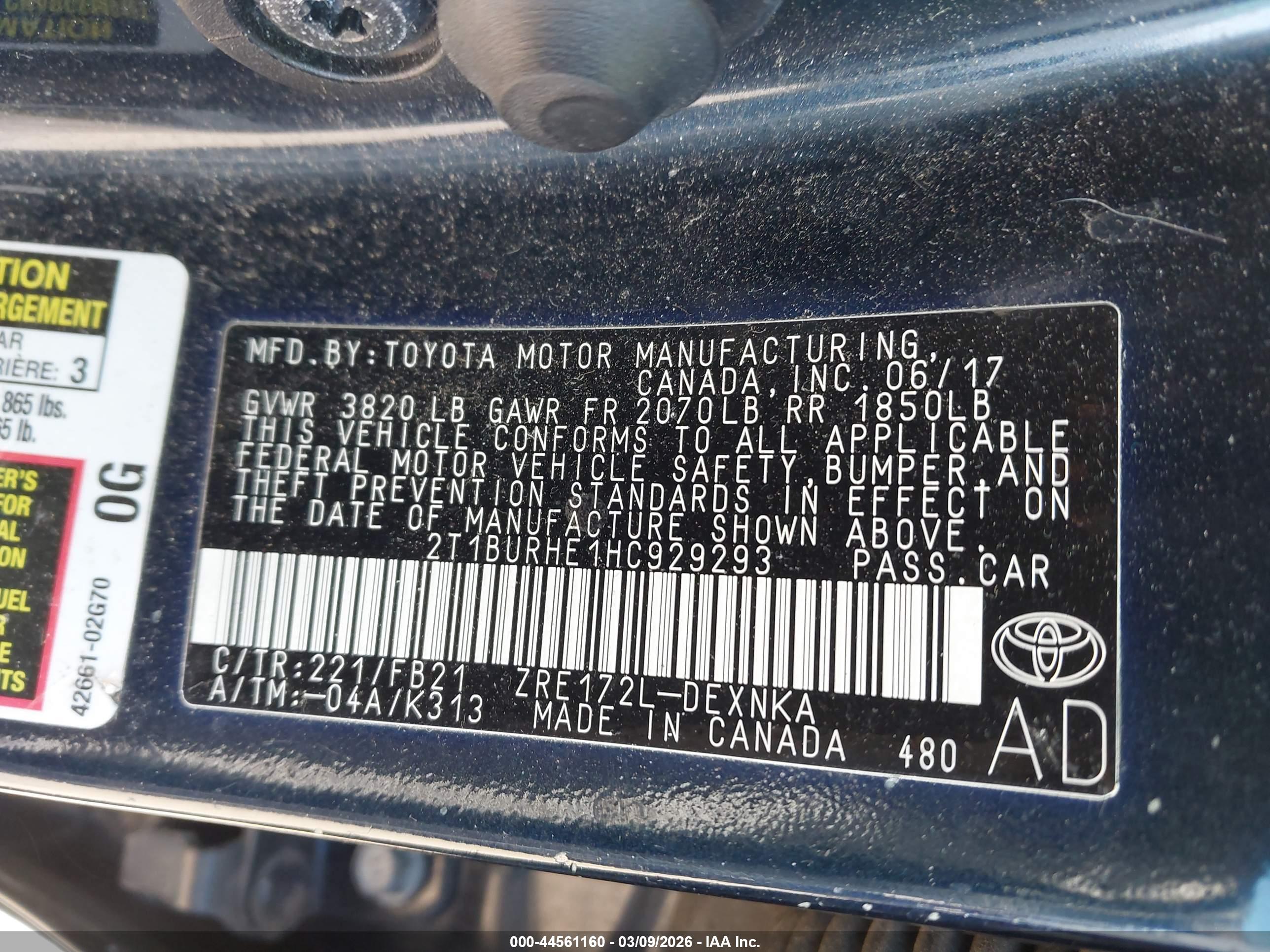 TOYOTA COROLLA image 9