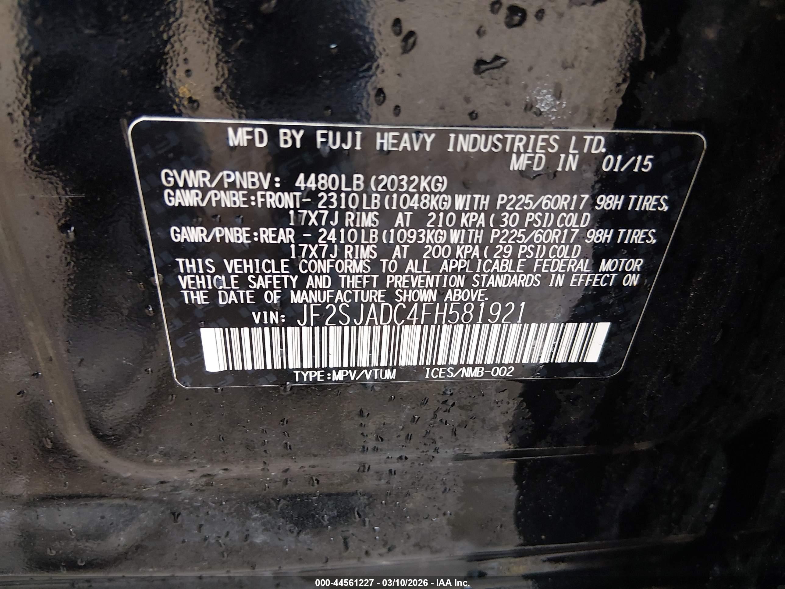 SUBARU FORESTER image 9