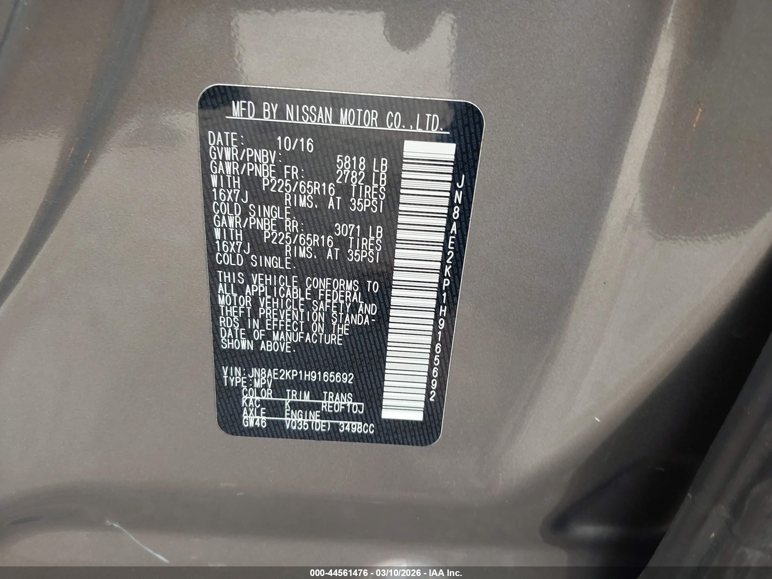 NISSAN QUEST image 9
